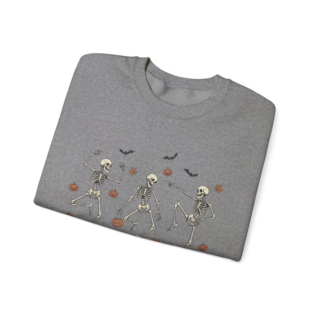 Dancing Bones Crewneck – Fall's Favorite Undead Fit, Unisex Heavy Blend™ Crewneck Sweatshirt