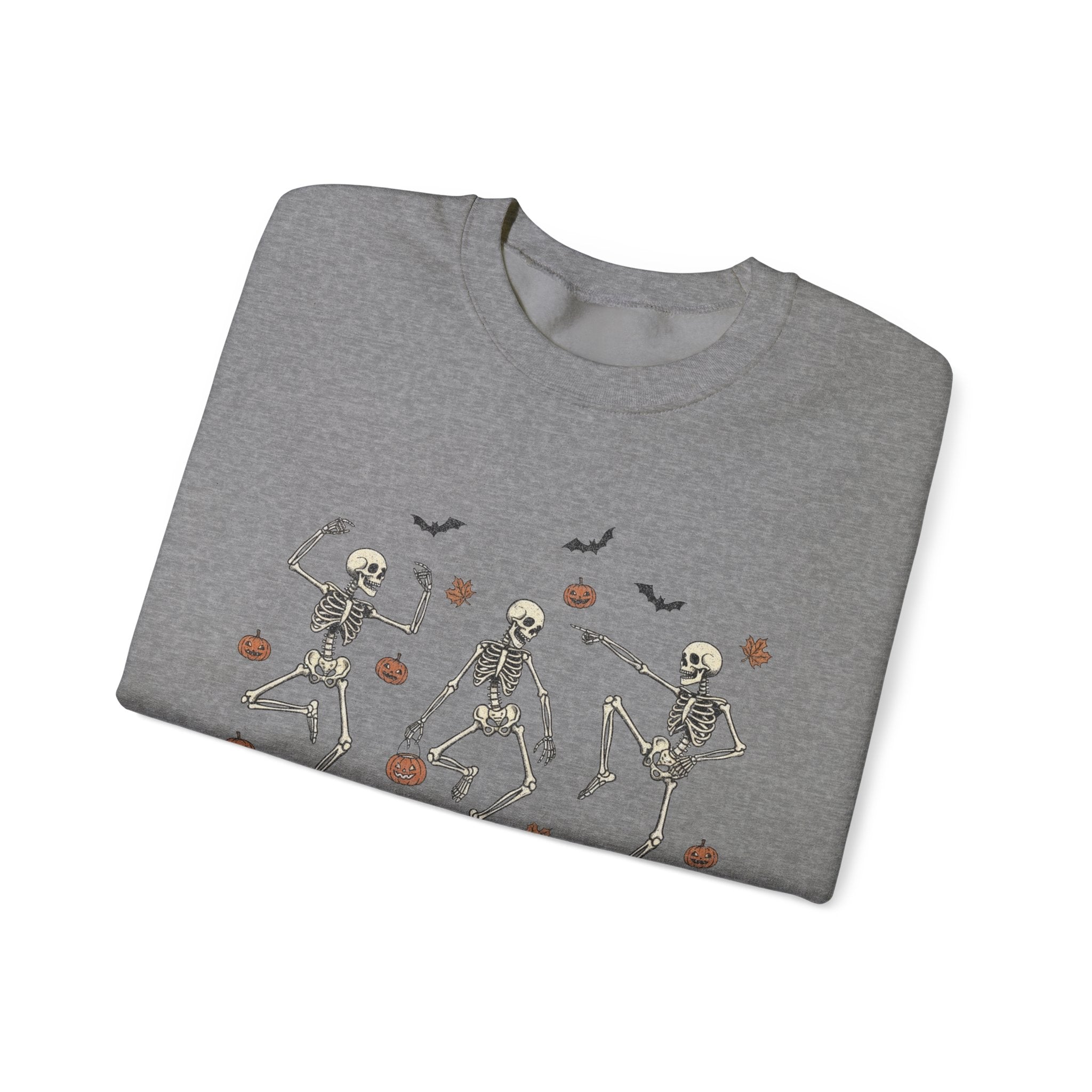 Dancing Bones Crewneck – Fall's Favorite Undead Fit, Unisex Heavy Blend™ Crewneck Sweatshirt