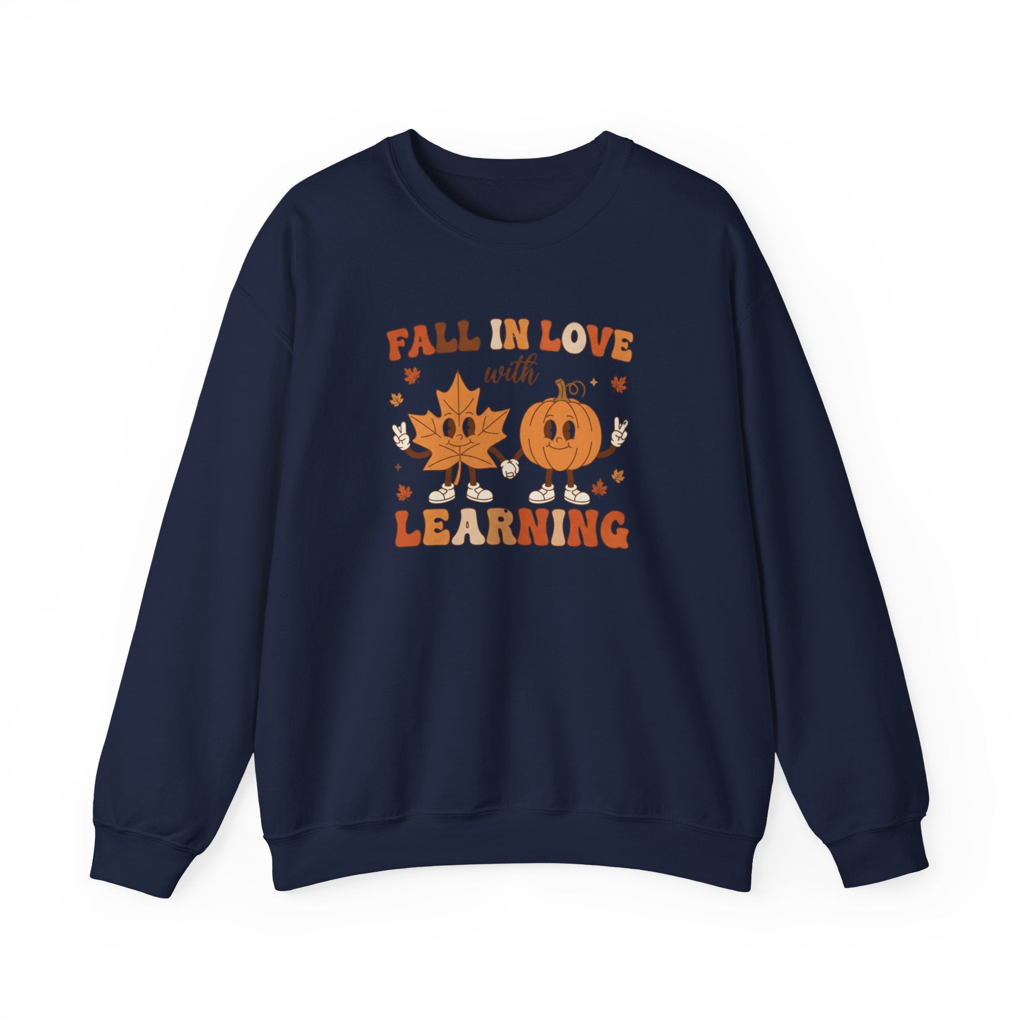 Groovy Teacher Sweatshirt, Teacher Fall Crewneck, Fall In Love With Learning Teacher Sweater, Trick or Teach Teacher, Thanksgiving Teacher Shirt