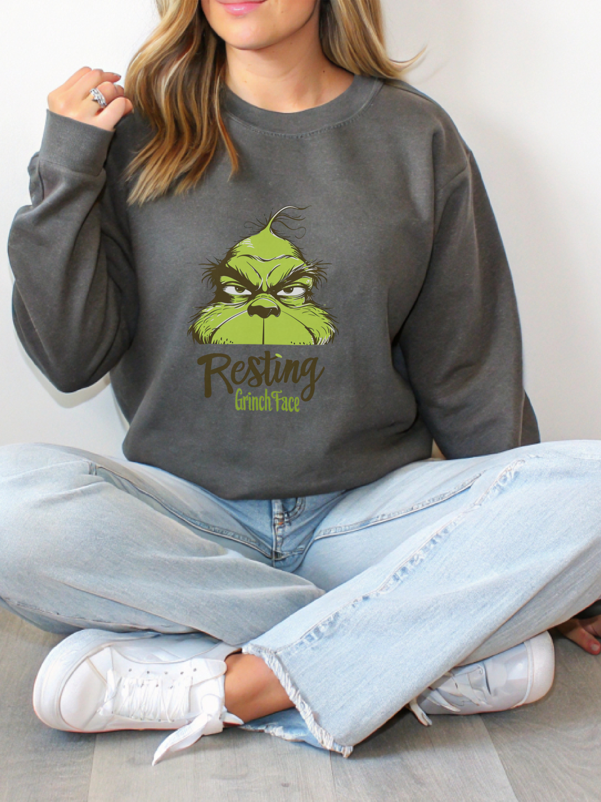 Grinch Face Sweatshirt, Grinch Face Crewneck, Grinchmas Sweater, Christmas Grinch Shirt, Christmas Funny Grinch Sweatshirt, Ew People Shirt