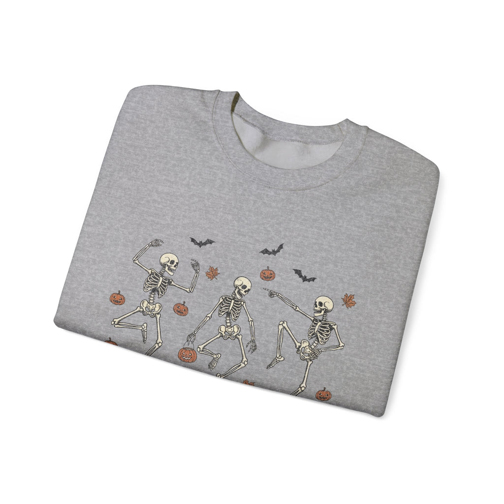 Dancing Bones Crewneck – Fall's Favorite Undead Fit, Unisex Heavy Blend™ Crewneck Sweatshirt