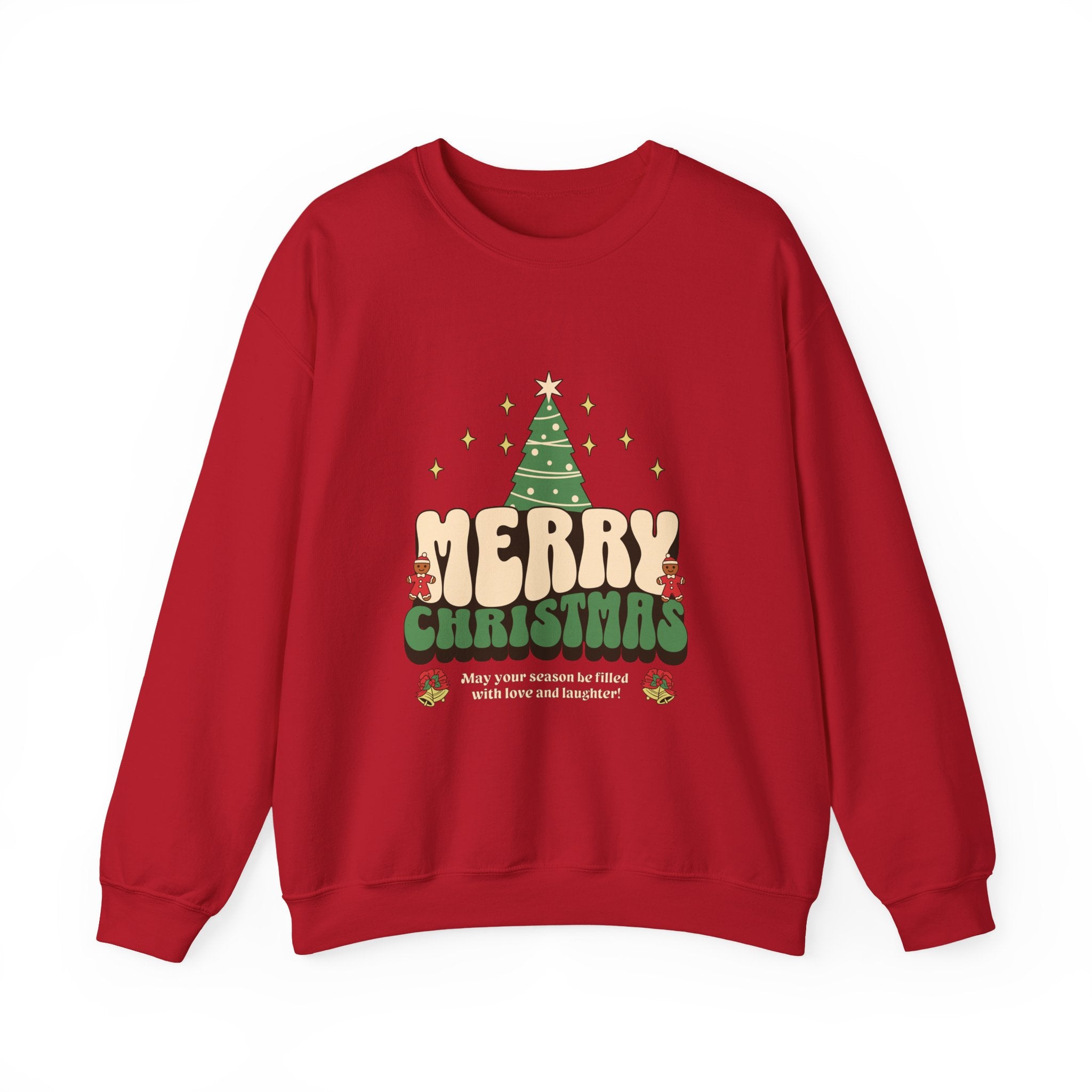 Merry Christmas Sweatshirt, Retro Christmas Tree Sweatshirt, Vintage Holiday Pullover, Cozy Winter Crewneck, Xmas Gift for Her, Festive Retro Shirt