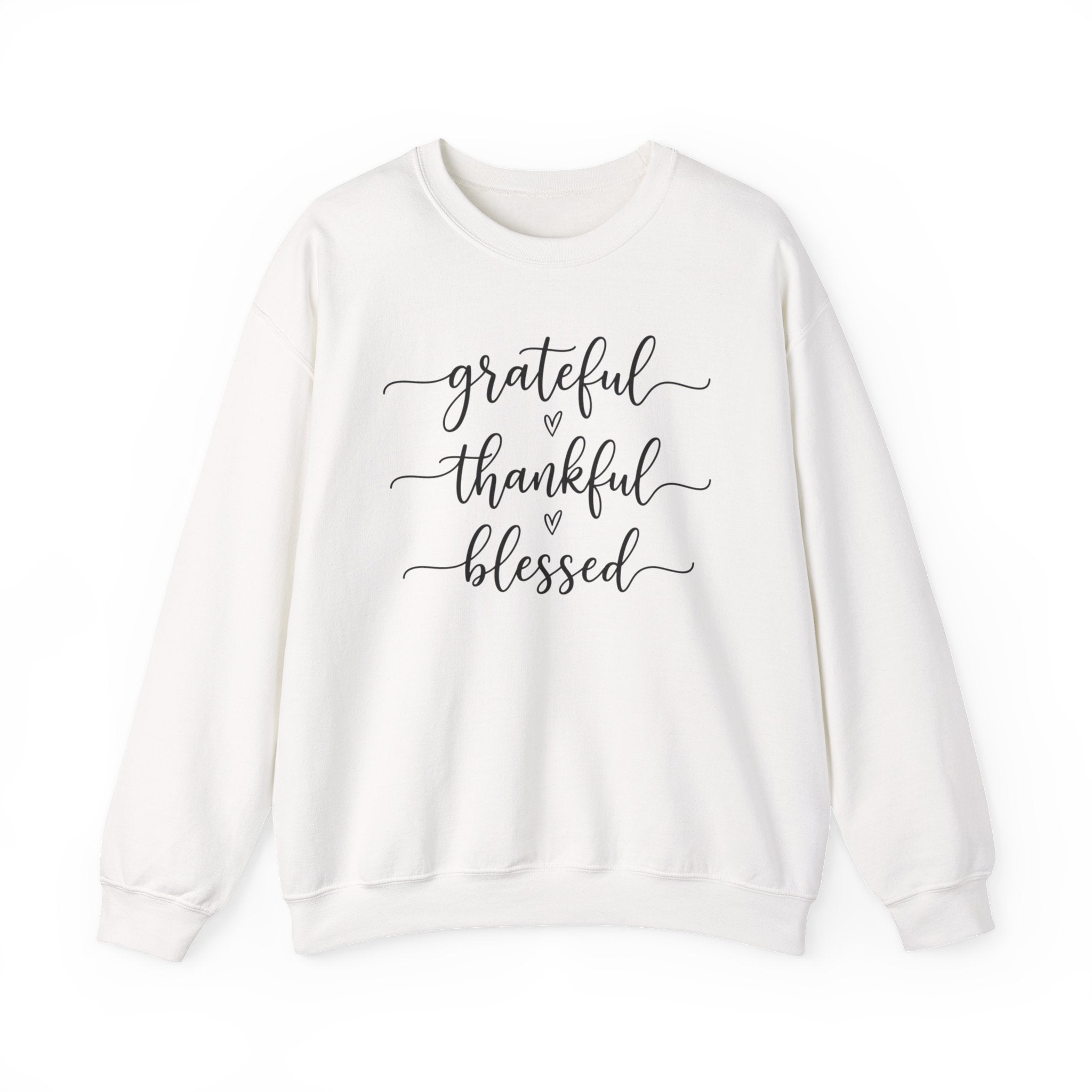 Grateful Thankful Blessed Sweatshirt, Thanksgiving Woman Sweater, Fall Girly Sweater, Thankful Crewneck, Thanksgiving Woman Gift, Grateful Sweatshirt