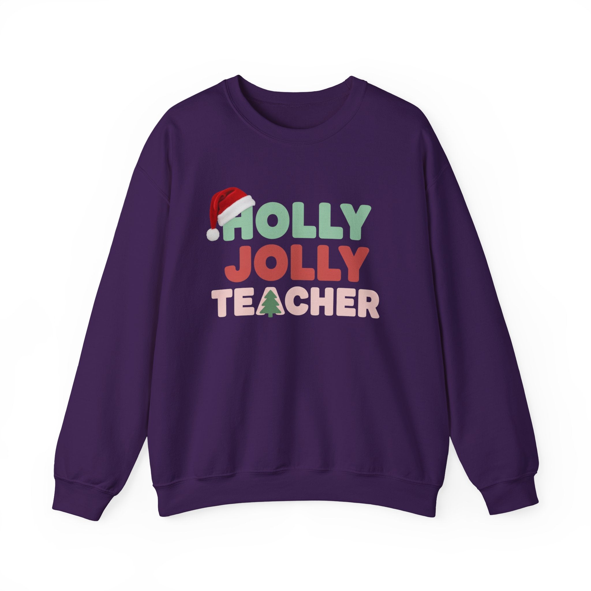 Holly Jolly Teacher Christmas Sweatshirt, Merry Christmas Teachers Crewneck, Holly Jolly Teacher Xmas Sweater, Teacher Party Sweatshirt, Gift for Teacher