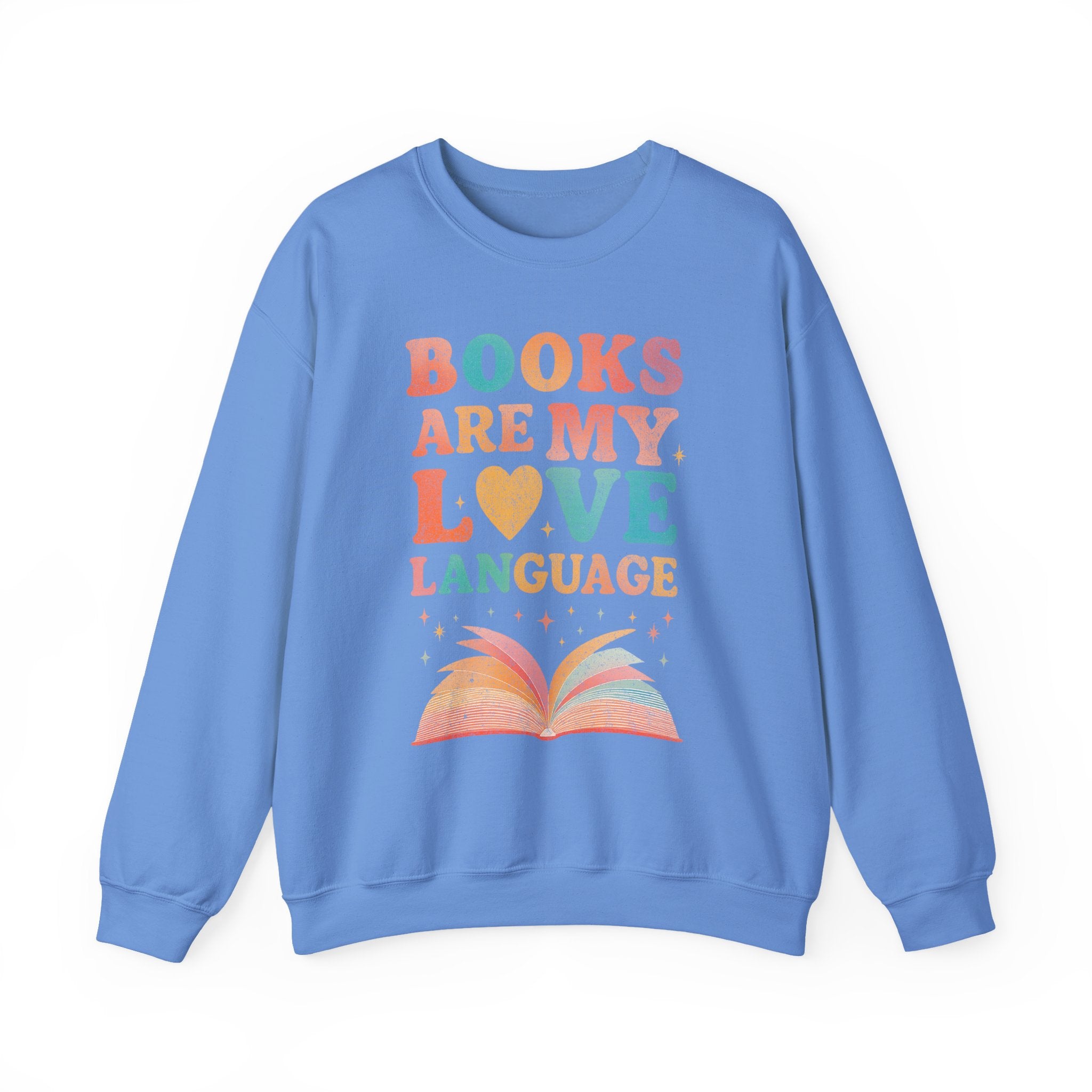 Books Are My Love Language Sweatshirt, Vintage Reading Sweatshirt, Booklover Gift, Reader Gift, Librarian Sweatshirt, Bookworm Pullover, Bookish Crewneck