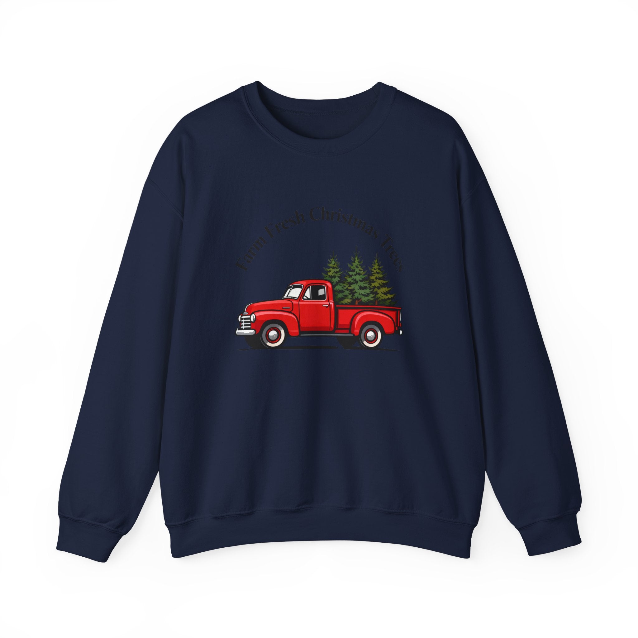 Farm Fresh Christmas Tree Sweatshirt, Christmas Crewneck for Women, Christmas Tree Shirt, Woman's Holiday Sweatshirt, Women's Xmas Tee