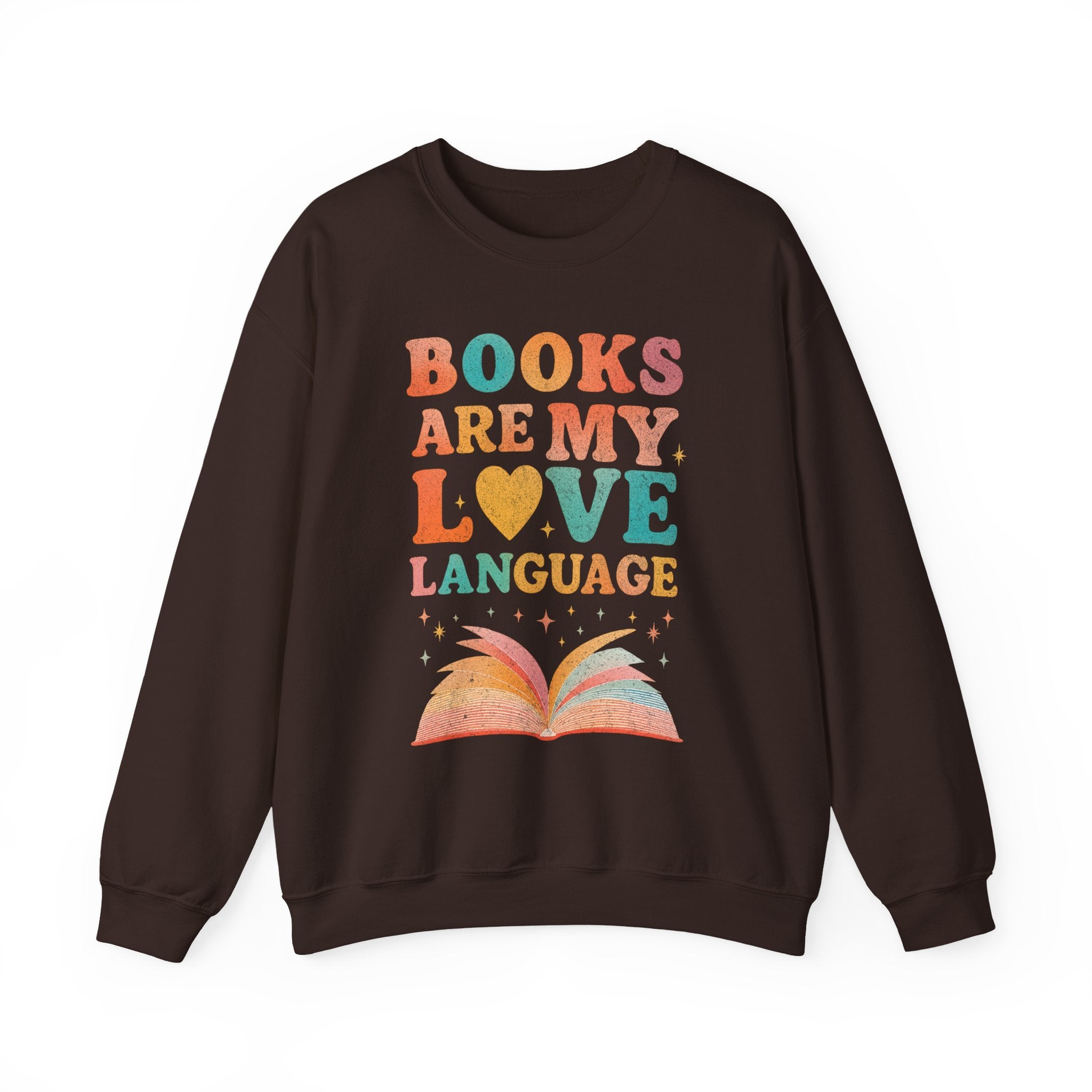 Books Are My Love Language Sweatshirt, Vintage Reading Sweatshirt, Booklover Gift, Reader Gift, Librarian Sweatshirt, Bookworm Pullover, Bookish Crewneck
