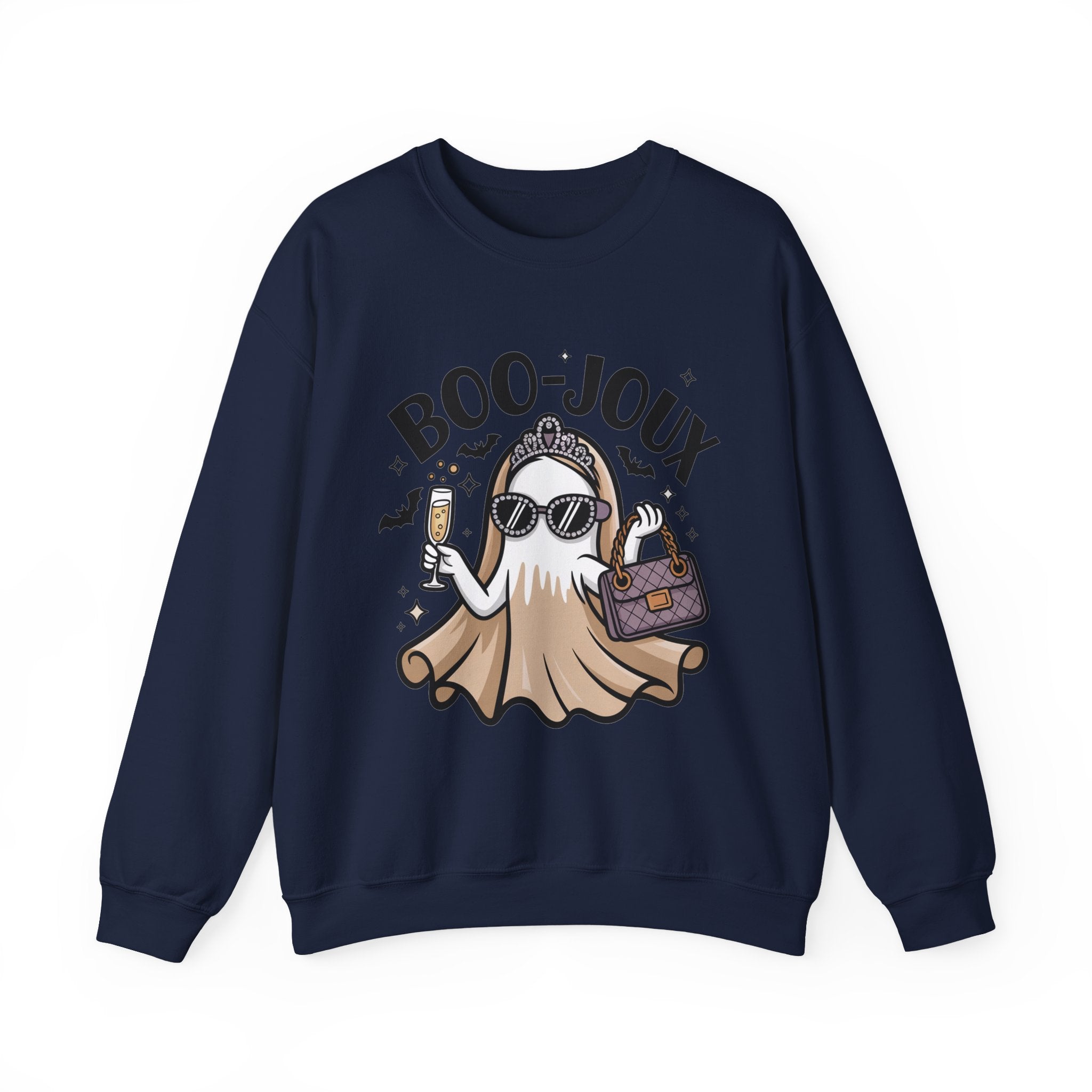 Boo-joux Ghost Sweatshirt, Funny Halloween Sweatshirt, Boujee Ghost Pullover, Spooky Season Crewneck, Glam Ghost Shirt, Fall Party Sweatshirt