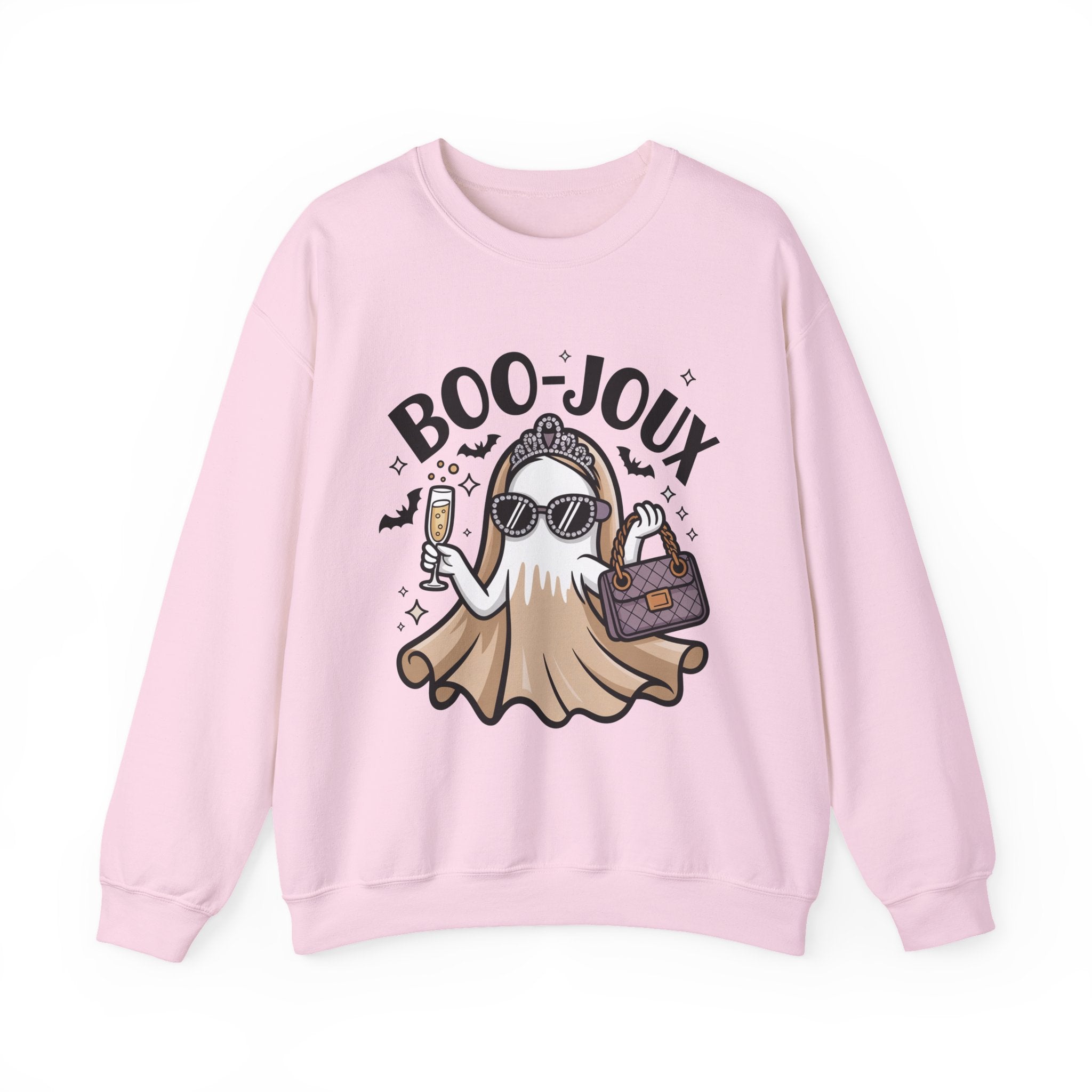 Boo-joux Ghost Sweatshirt, Funny Halloween Sweatshirt, Boujee Ghost Pullover, Spooky Season Crewneck, Glam Ghost Shirt, Fall Party Sweatshirt
