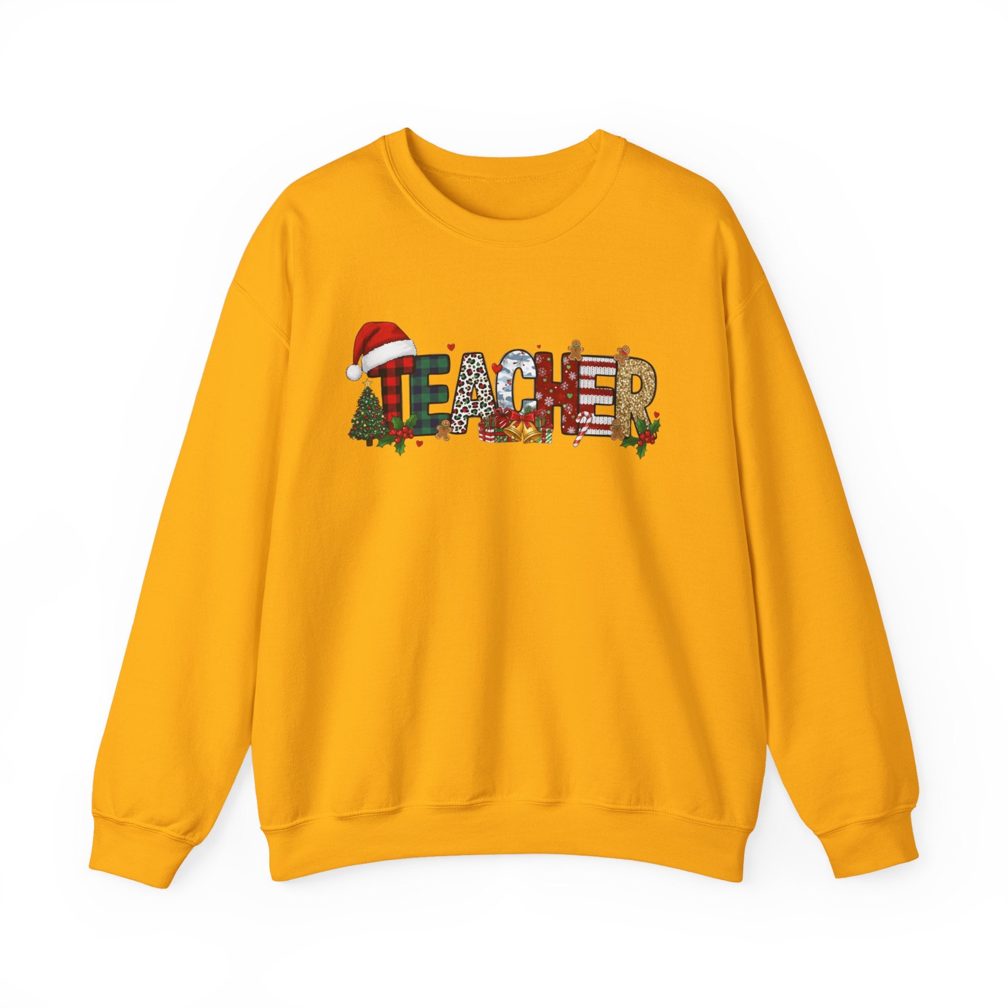 Merry Christmas Teacher Sweatshirt, Christmas Teachers Crewneck, Holly Jolly Teacher Xmas Sweater, Teacher Party Shirt, Gift For Teacher