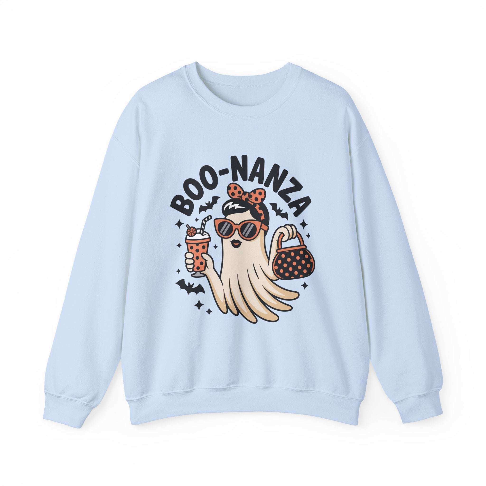 Boo-nanza Ghost Sweatshirt, Funny Halloween Sweatshirt, Boujee Ghost Pullover, Spooky Season Crewneck, Glam Halloween Shirt, Fall Aesthetic Sweatshirt