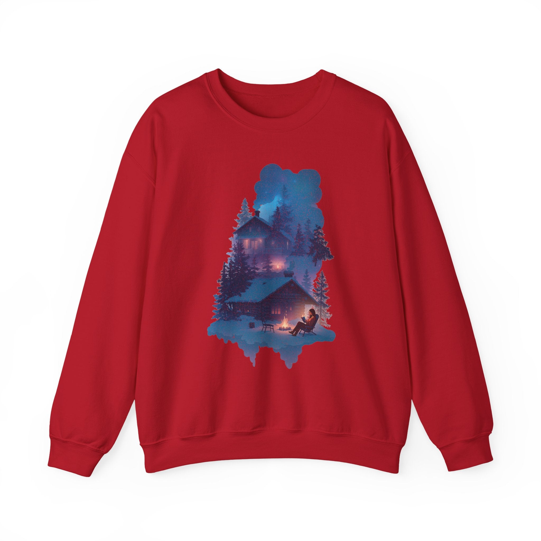 Cozy Cabin Reading Sweatshirt, Vintage Reading Sweatshirt, Booklover Gift, Reader Gift, Librarian Sweatshirt, Bookworm Pullover, Bookish Crewneck