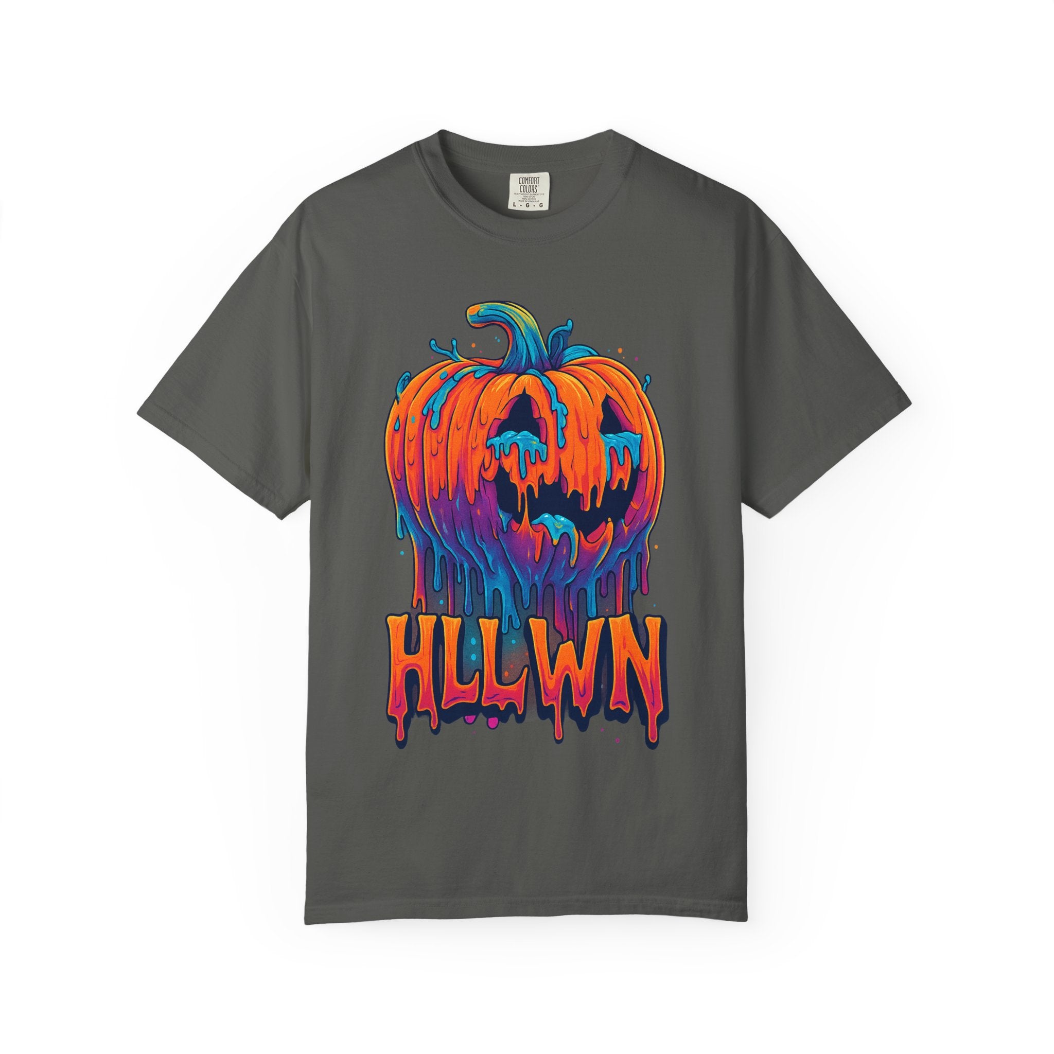 HLLWN Drip Tee – Melted Mayhem, Spooky Vibes. Halloween Pumpkin Graphic Tee, Unisex T-Shirt, Spooky Shirt, Fall Fashion, Festival Wear, Trick or Treat Outfit