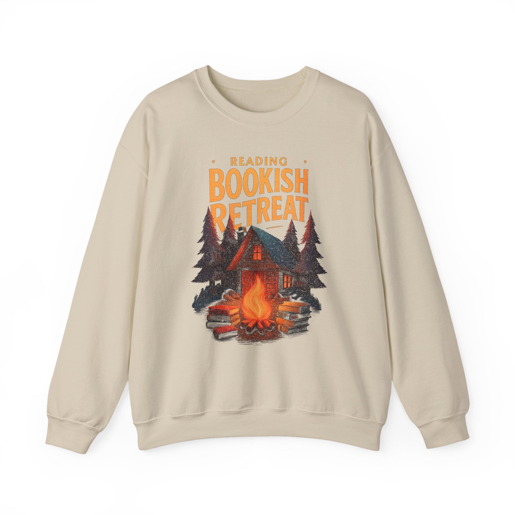 Reading Bookish Retreat Vintage Sweatshirt, Vintage Reading Sweatshirt, Booklover Gift, Reader Gift, Librarian Sweatshirt, Bookworm Pullover, Bookish Crewneck