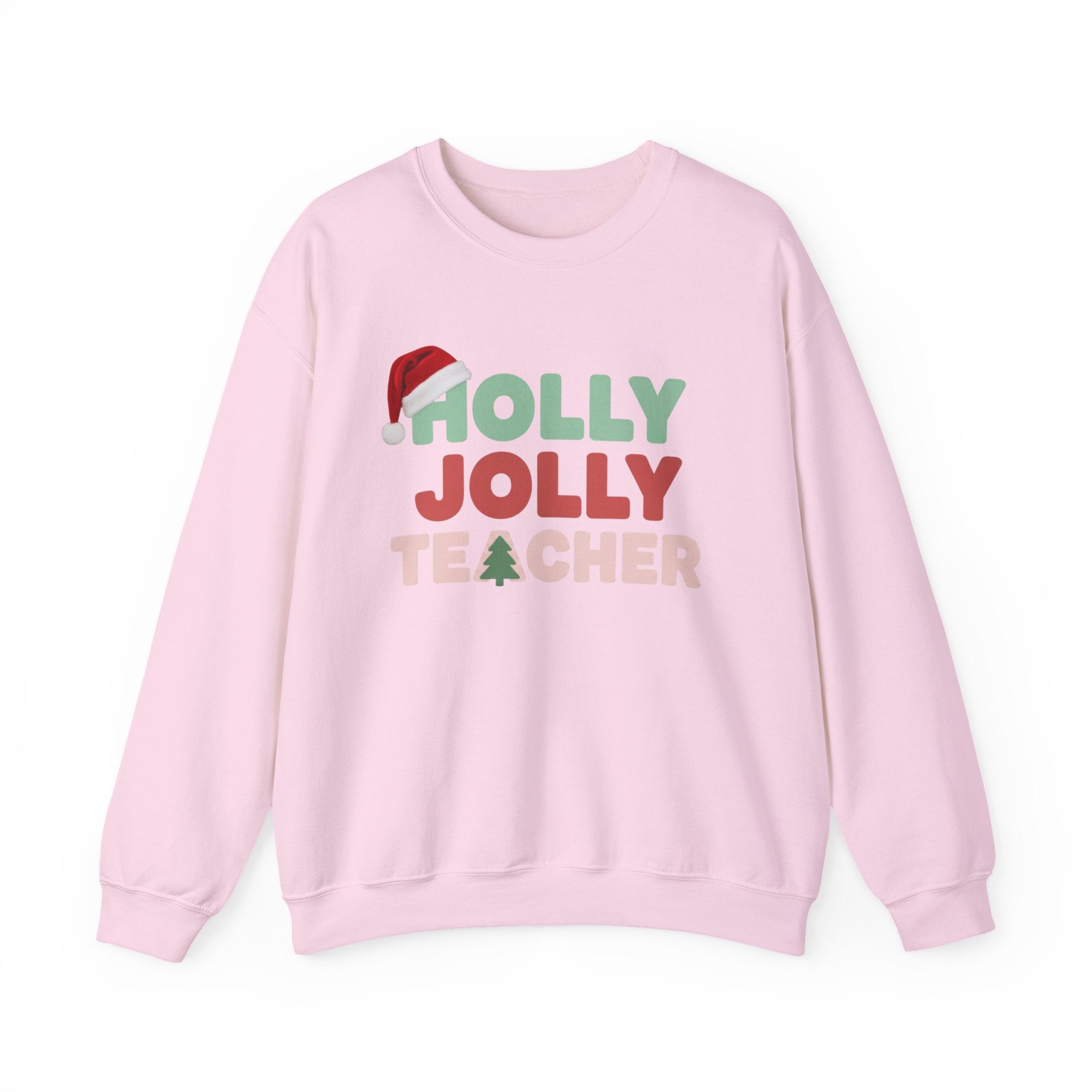 Holly Jolly Teacher Christmas Sweatshirt, Merry Christmas Teachers Crewneck, Holly Jolly Teacher Xmas Sweater, Teacher Party Sweatshirt, Gift for Teacher