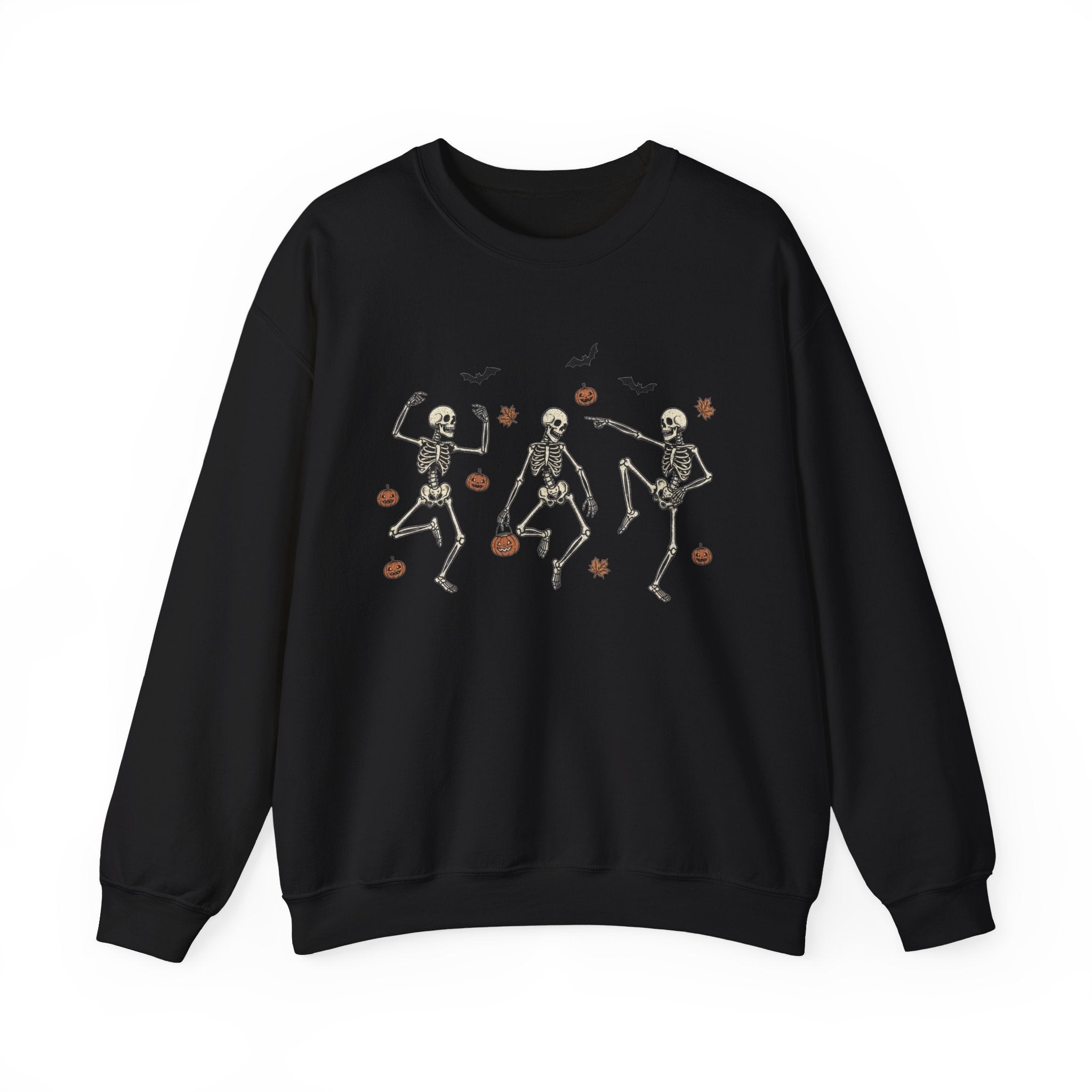 Dancing Bones Crewneck – Fall's Favorite Undead Fit, Unisex Heavy Blend™ Crewneck Sweatshirt