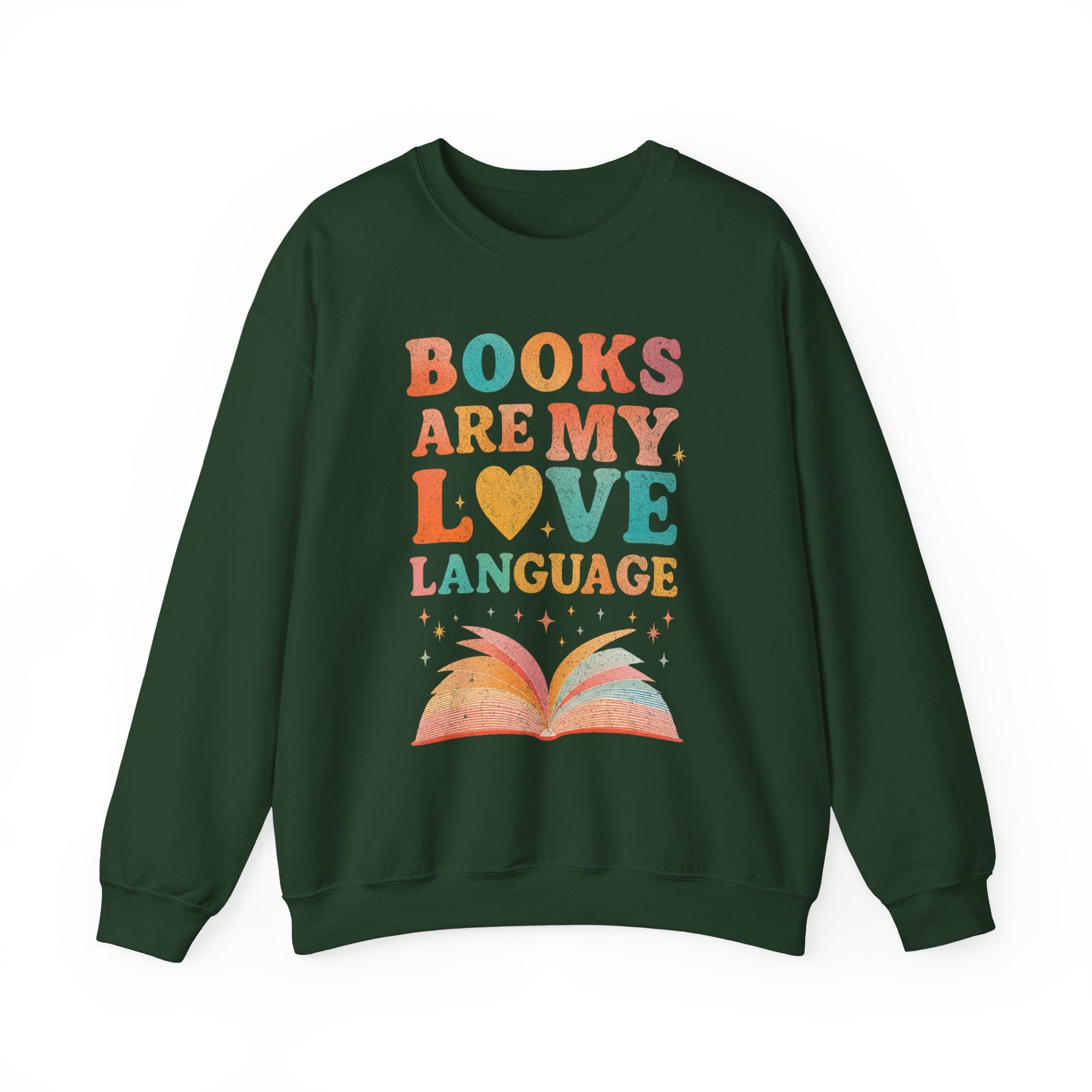 Books Are My Love Language Sweatshirt, Vintage Reading Sweatshirt, Booklover Gift, Reader Gift, Librarian Sweatshirt, Bookworm Pullover, Bookish Crewneck