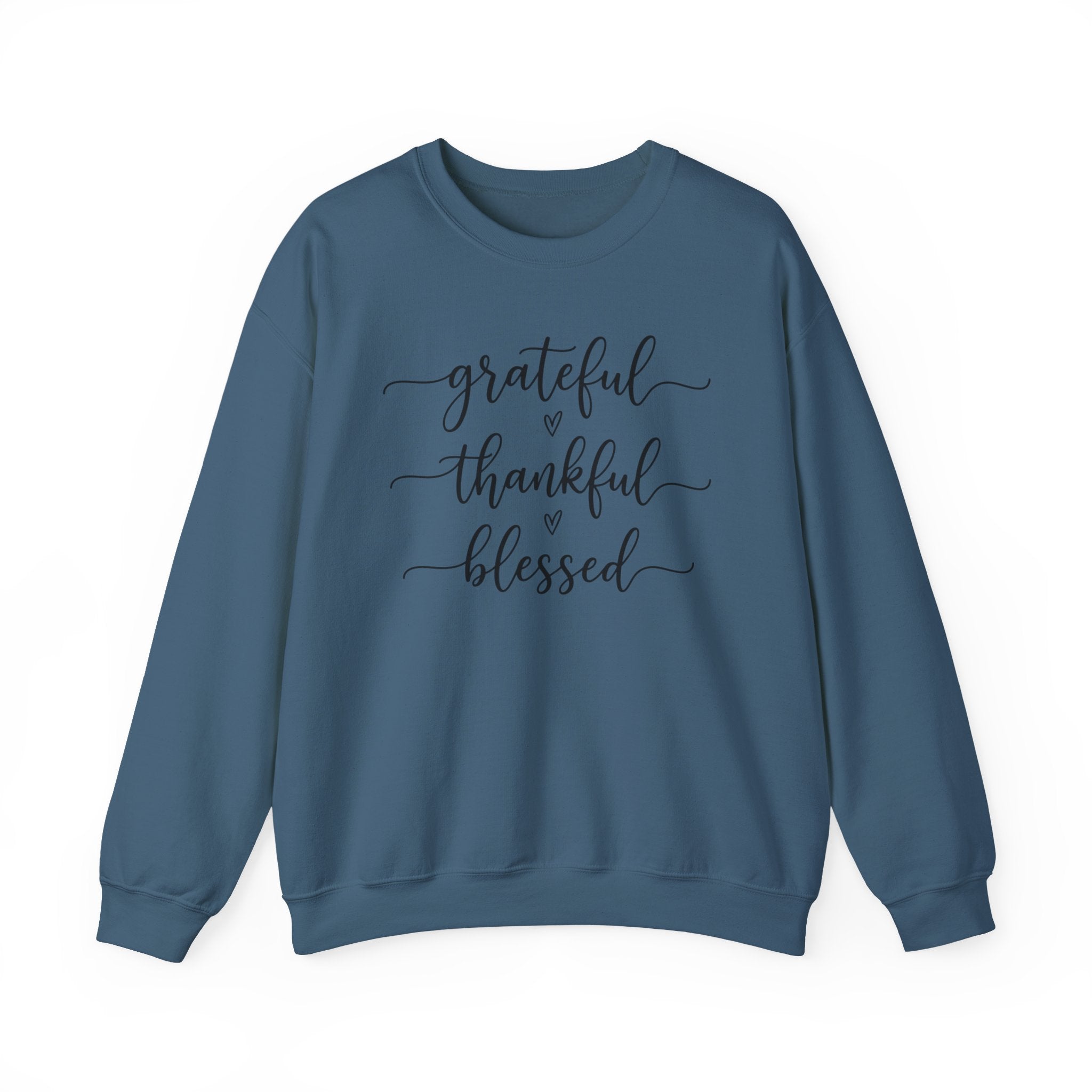 Grateful Thankful Blessed Sweatshirt, Thanksgiving Woman Sweater, Fall Girly Sweater, Thankful Crewneck, Thanksgiving Woman Gift, Grateful Sweatshirt