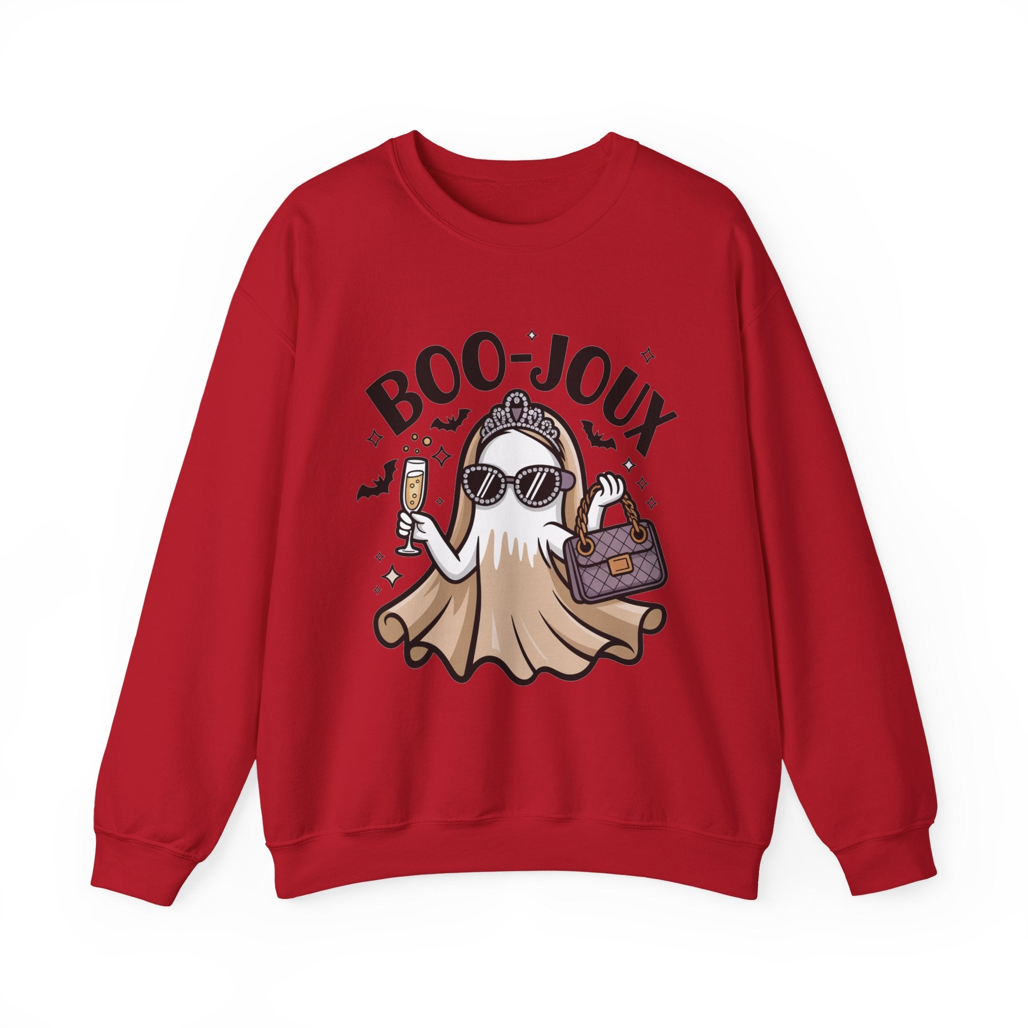 Boo-joux Ghost Sweatshirt, Funny Halloween Sweatshirt, Boujee Ghost Pullover, Spooky Season Crewneck, Glam Ghost Shirt, Fall Party Sweatshirt