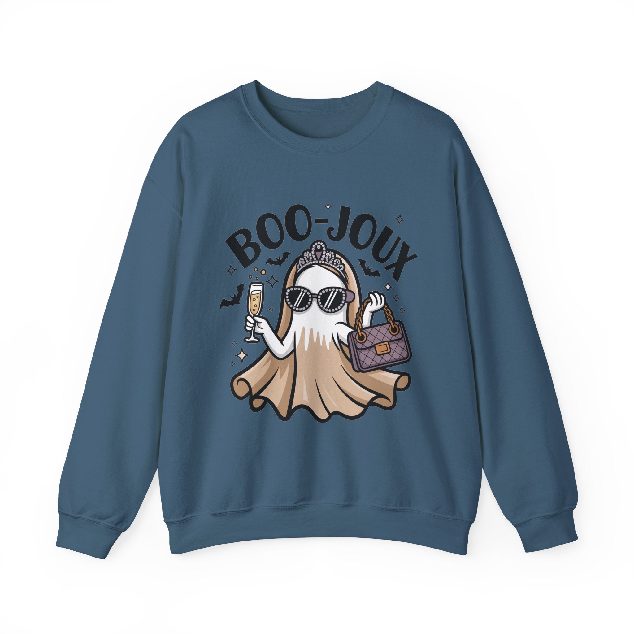 Boo-joux Ghost Sweatshirt, Funny Halloween Sweatshirt, Boujee Ghost Pullover, Spooky Season Crewneck, Glam Ghost Shirt, Fall Party Sweatshirt