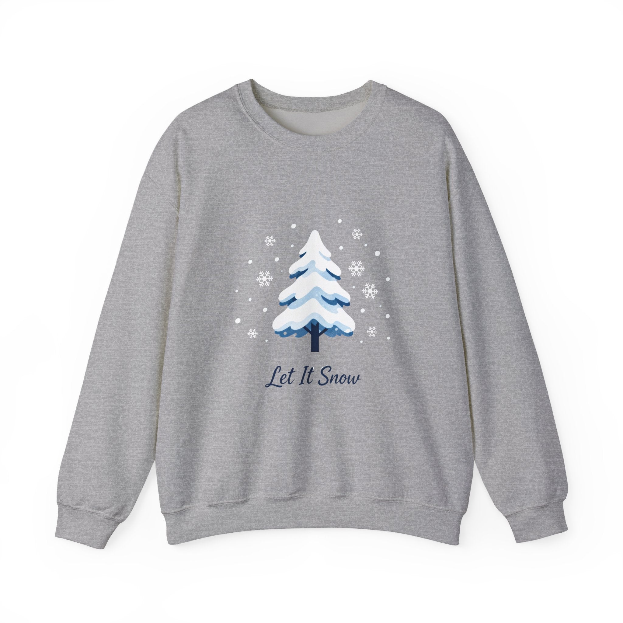 Let It Snow Sweatshirt, Christmas Tree Crewneck, Woman Winter Sweatshirt, Christmas Shirts for Women, Winter Sweatshirt, Winter Gift for Women
