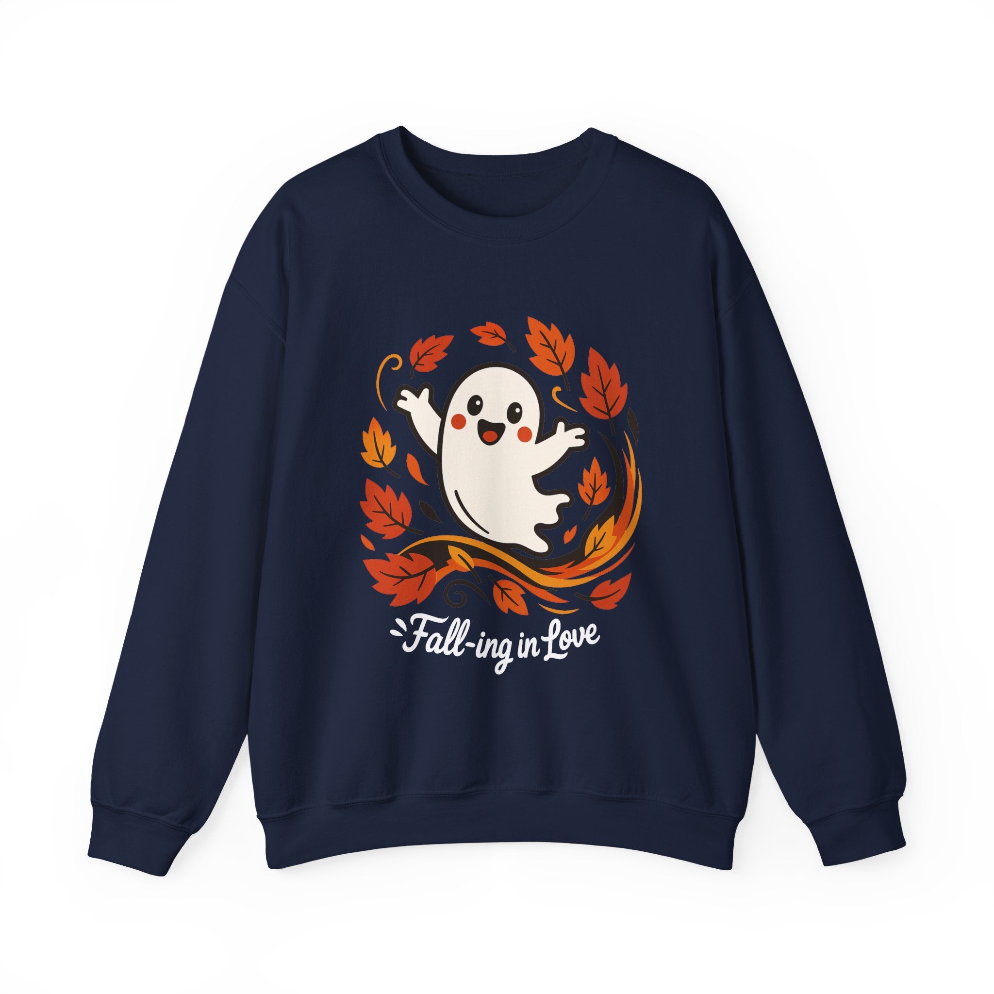 Ghost Fall Sweatshirt, Cute Halloween Crewneck, Cozy Fall Pullover, Autumn Aesthetic Crewneck, Spooky Season Gift, Fall Lovers Sweatshirt
