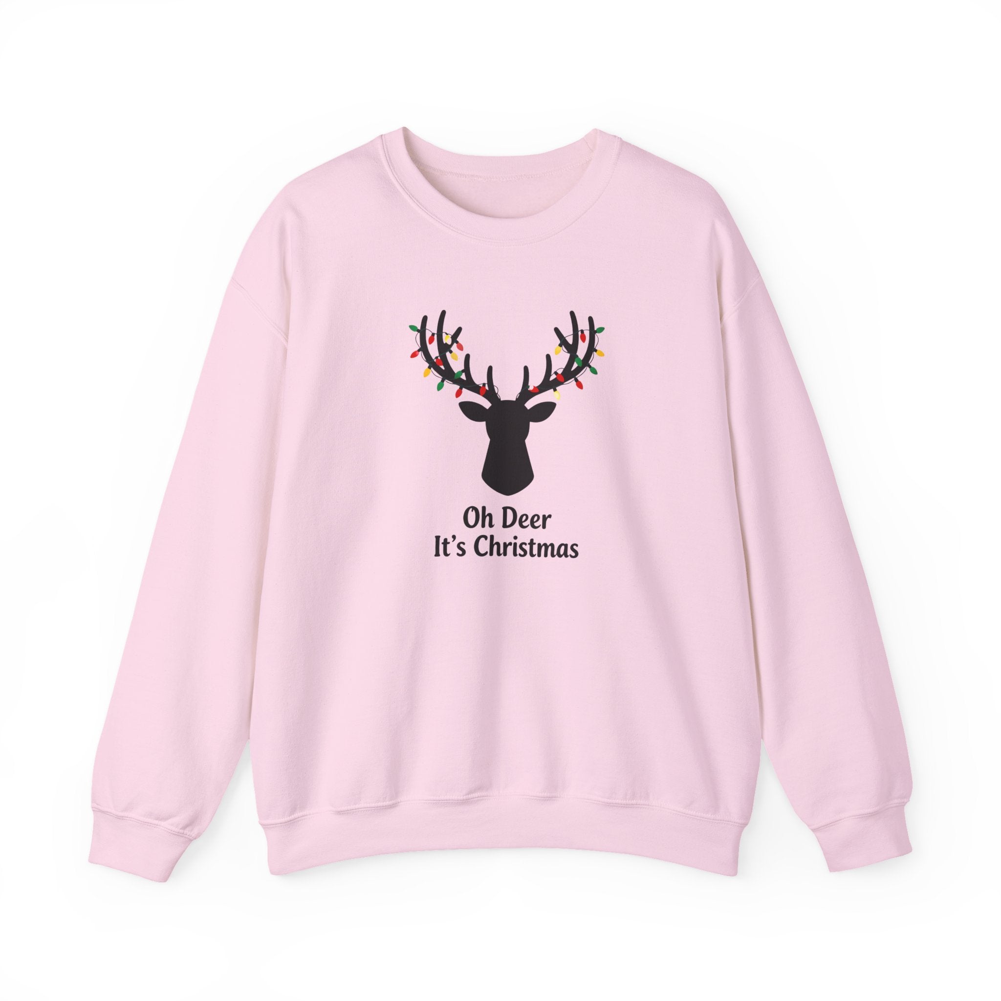 Oh Dear Christmas Sweatshirt, Deer Christmas Crewneck, Cute Christmas Woman Sweater, Christmas Gift Sweater, Holiday Shirt, Xmas Sweatshirt