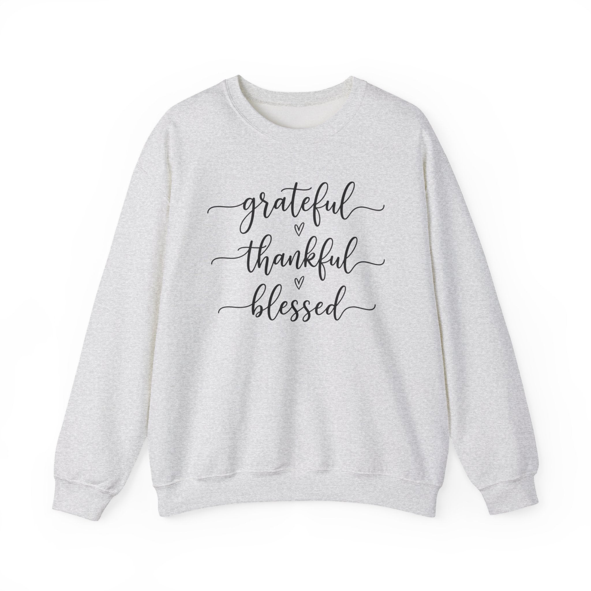 Grateful Thankful Blessed Sweatshirt, Thanksgiving Woman Sweater, Fall Girly Sweater, Thankful Crewneck, Thanksgiving Woman Gift, Grateful Sweatshirt