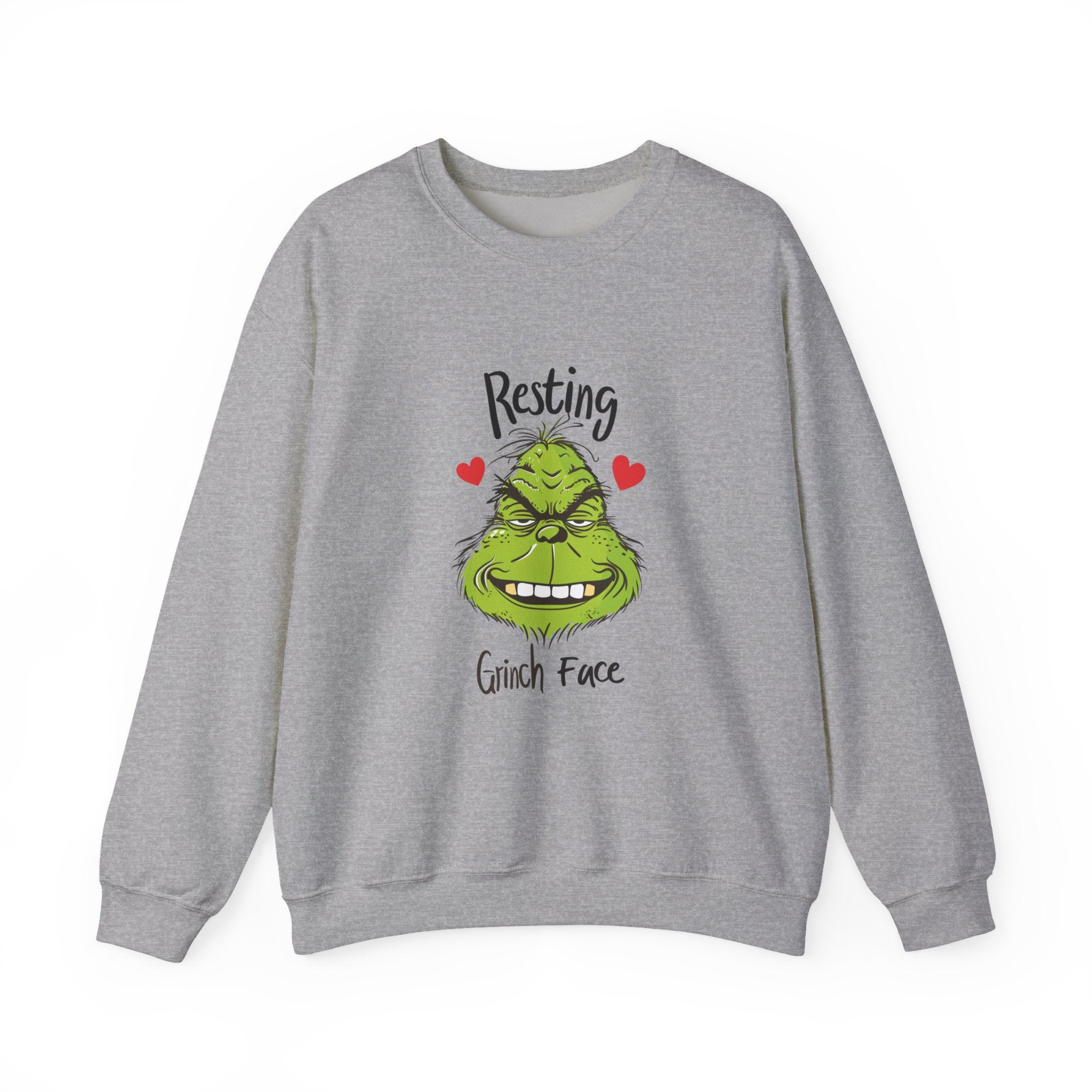 Resting Grinch Face Sweatshirt, Grinch Face Crewneck, Grinchmas Sweater, Christmas Funny Grinch Sweatshirt, Christmas Grinch Shirt Ew People Shirt