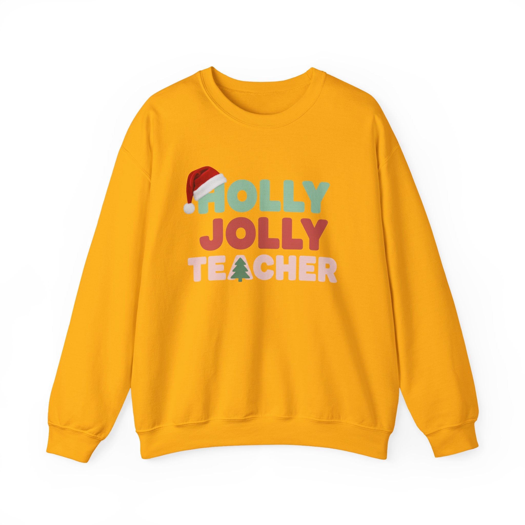 Holly Jolly Teacher Christmas Sweatshirt, Merry Christmas Teachers Crewneck, Holly Jolly Teacher Xmas Sweater, Teacher Party Sweatshirt, Gift for Teacher