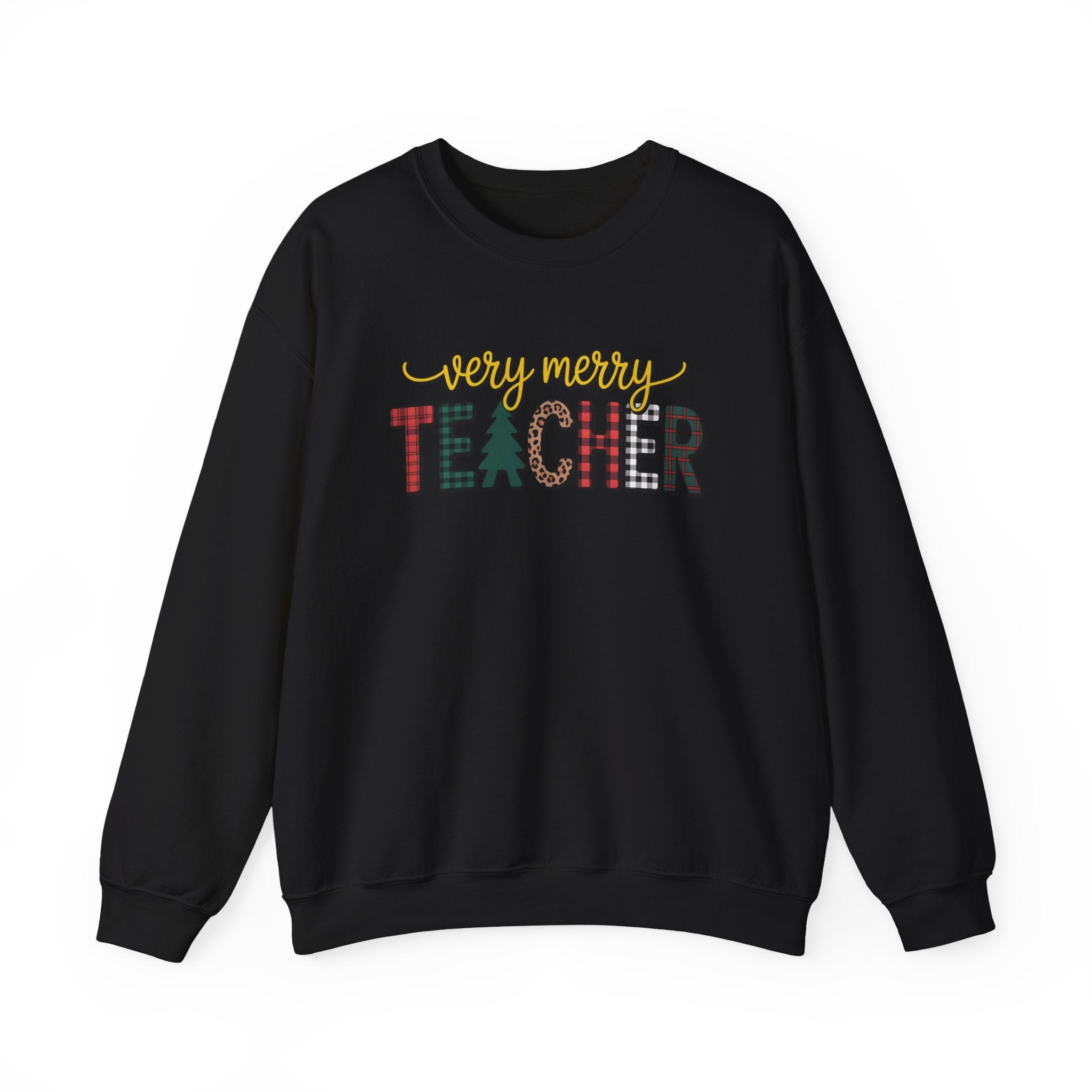 Teacher Christmas Sweatshirt, Merry Christmas Teachers Crewneck, Holly Jolly Teacher Xmas Sweater, Teacher Party Sweatshirt