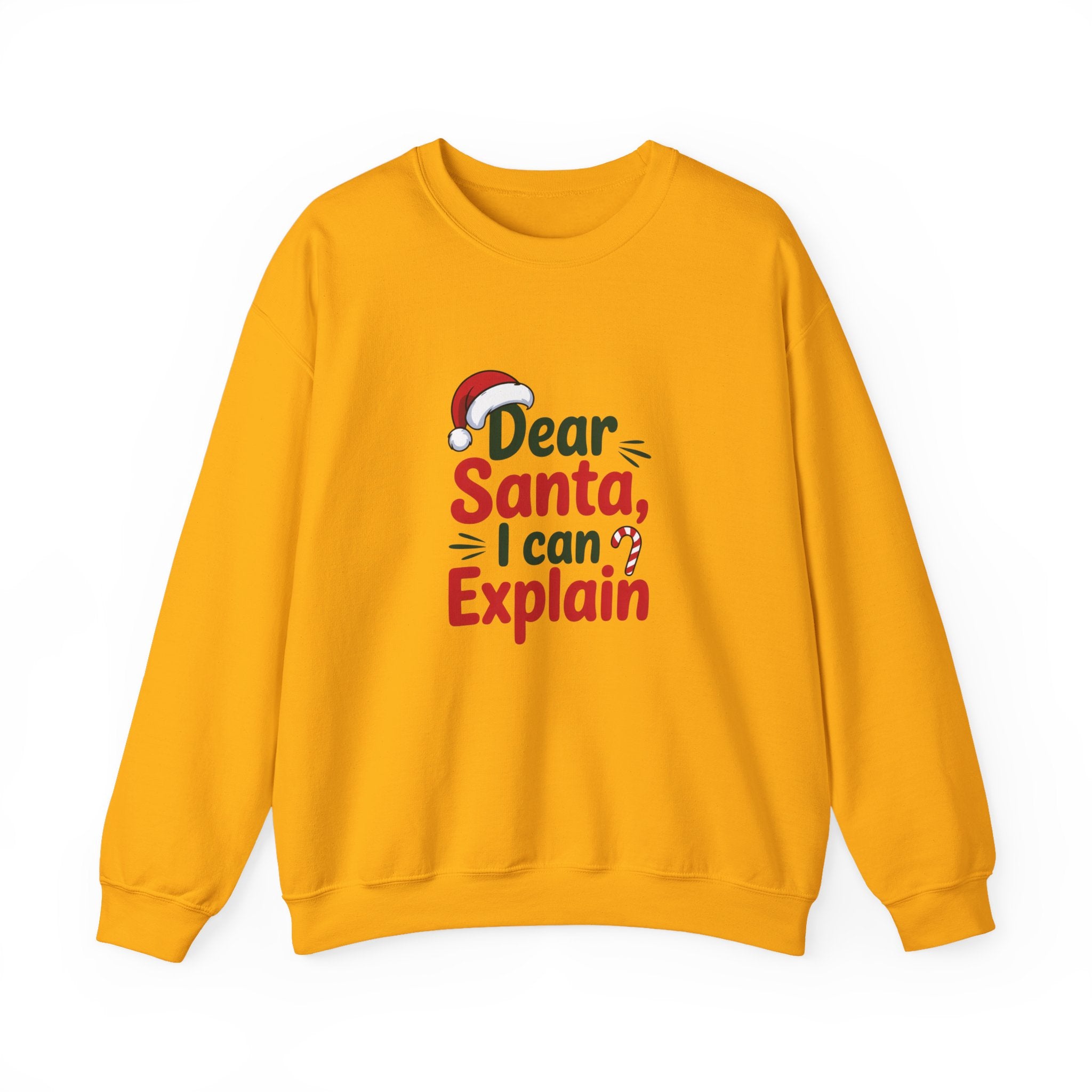 Dear Santa I Can Explain Sweatshirt,  Funny Santa Crewneck, Santa Lover Sweater, Christmas Woman Shirt, Holiday Woman Gift, Xmas Sweatshirt