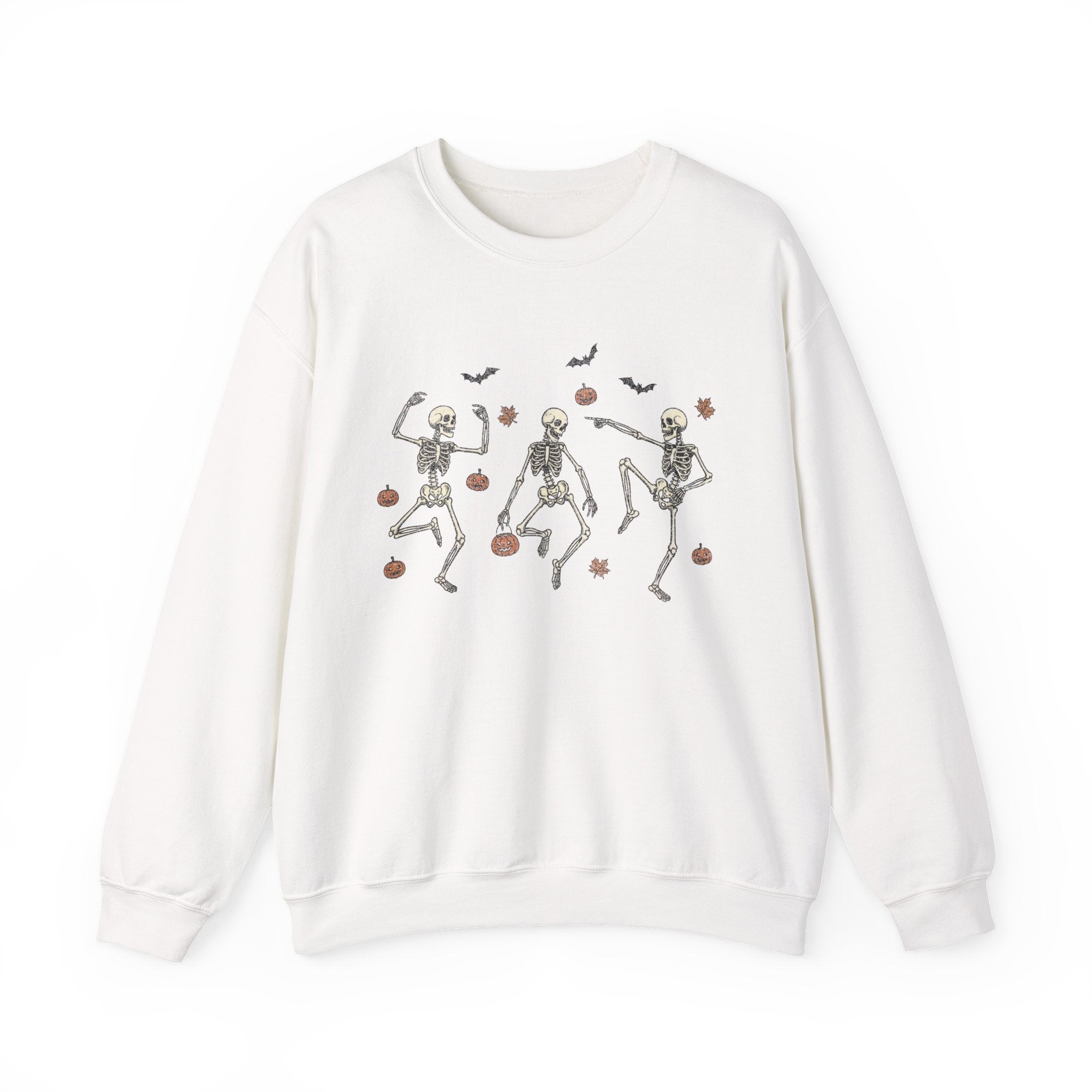 Dancing Bones Crewneck – Fall's Favorite Undead Fit, Unisex Heavy Blend™ Crewneck Sweatshirt