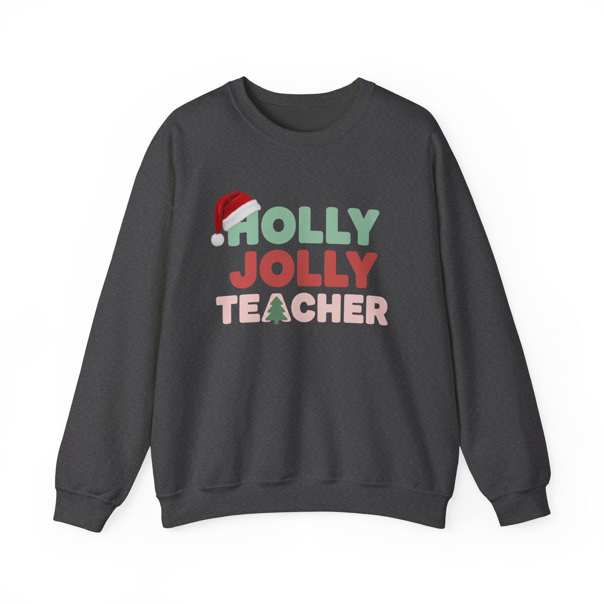 Holly Jolly Teacher Christmas Sweatshirt, Merry Christmas Teachers Crewneck, Holly Jolly Teacher Xmas Sweater, Teacher Party Sweatshirt, Gift for Teacher