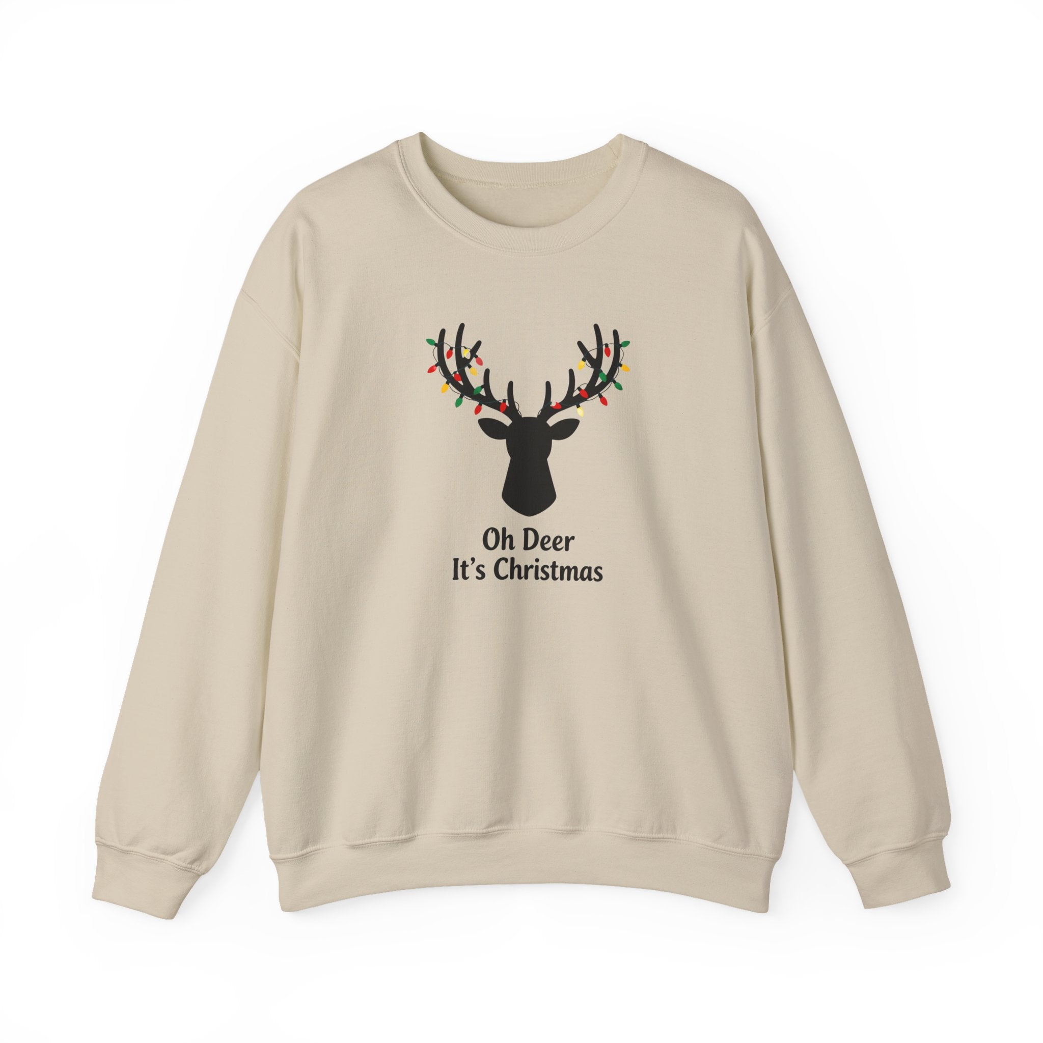 Oh Dear Christmas Sweatshirt, Deer Christmas Crewneck, Cute Christmas Woman Sweater, Christmas Gift Sweater, Holiday Shirt, Xmas Sweatshirt