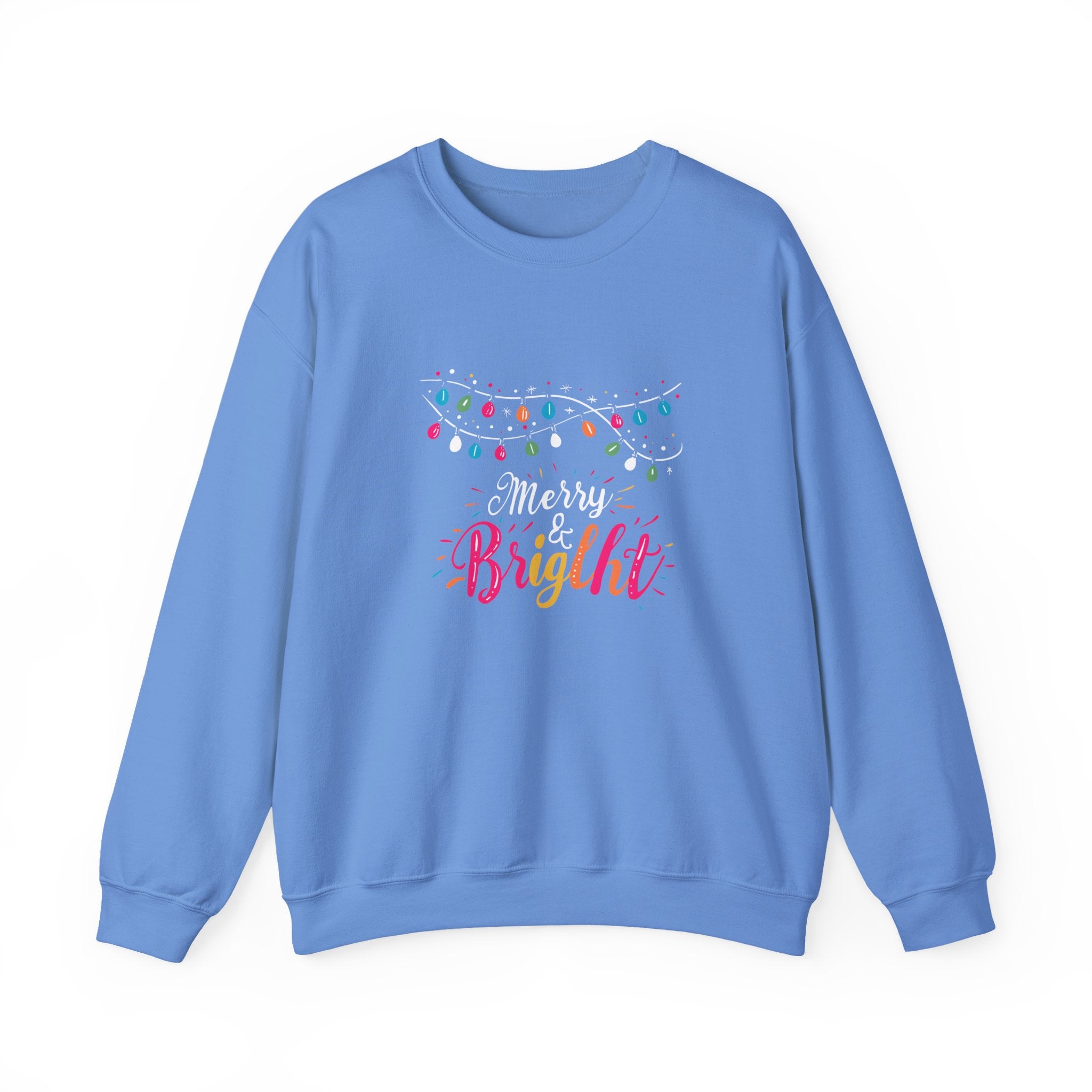Merry and Bright Sweatshirt, Christmas Crewneck, Family Christmas Sweater, Christmas Shirt for Women, Merry Christmas Sweatshirt, Holiday Woman Gift