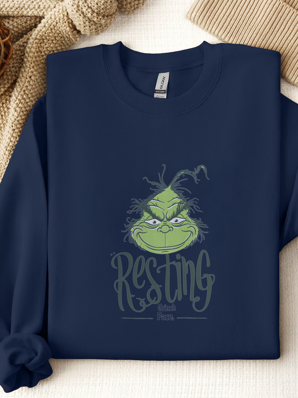 Copy of Grinch Face Sweatshirt, Grinch Face Crewneck, Grinchmas Sweater, Christmas Grinch Shirt, Christmas Funny Grinch Sweatshirt, Ew People Shirt