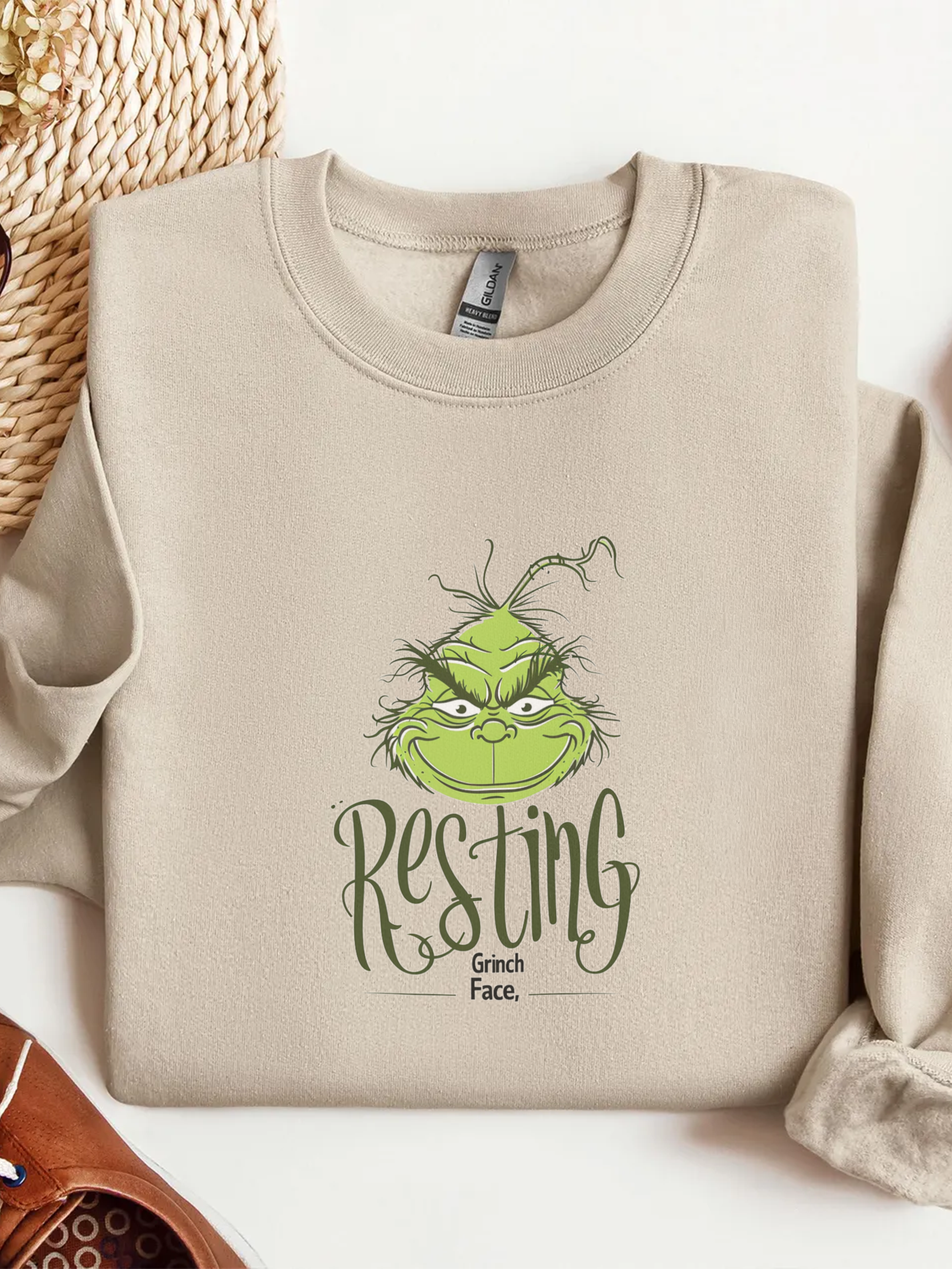 Copy of Grinch Face Sweatshirt, Grinch Face Crewneck, Grinchmas Sweater, Christmas Grinch Shirt, Christmas Funny Grinch Sweatshirt, Ew People Shirt