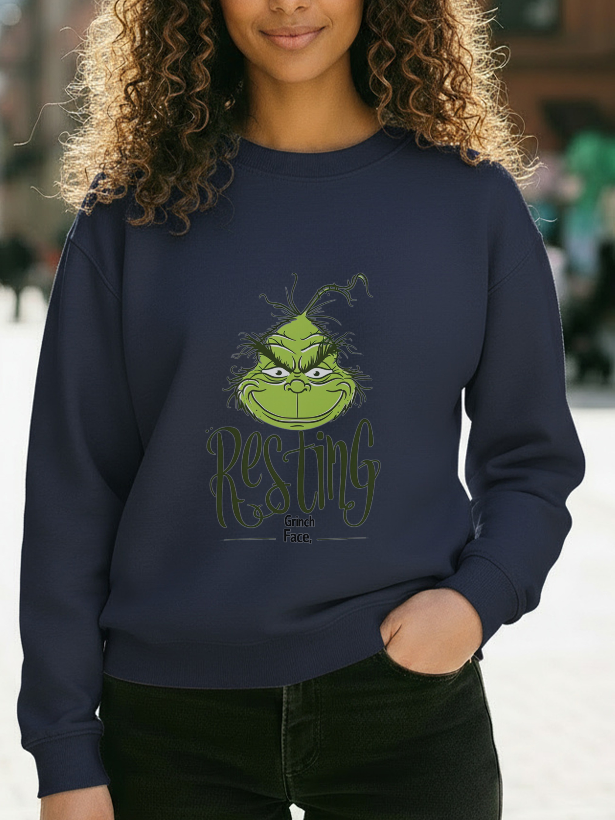 Copy of Grinch Face Sweatshirt, Grinch Face Crewneck, Grinchmas Sweater, Christmas Grinch Shirt, Christmas Funny Grinch Sweatshirt, Ew People Shirt