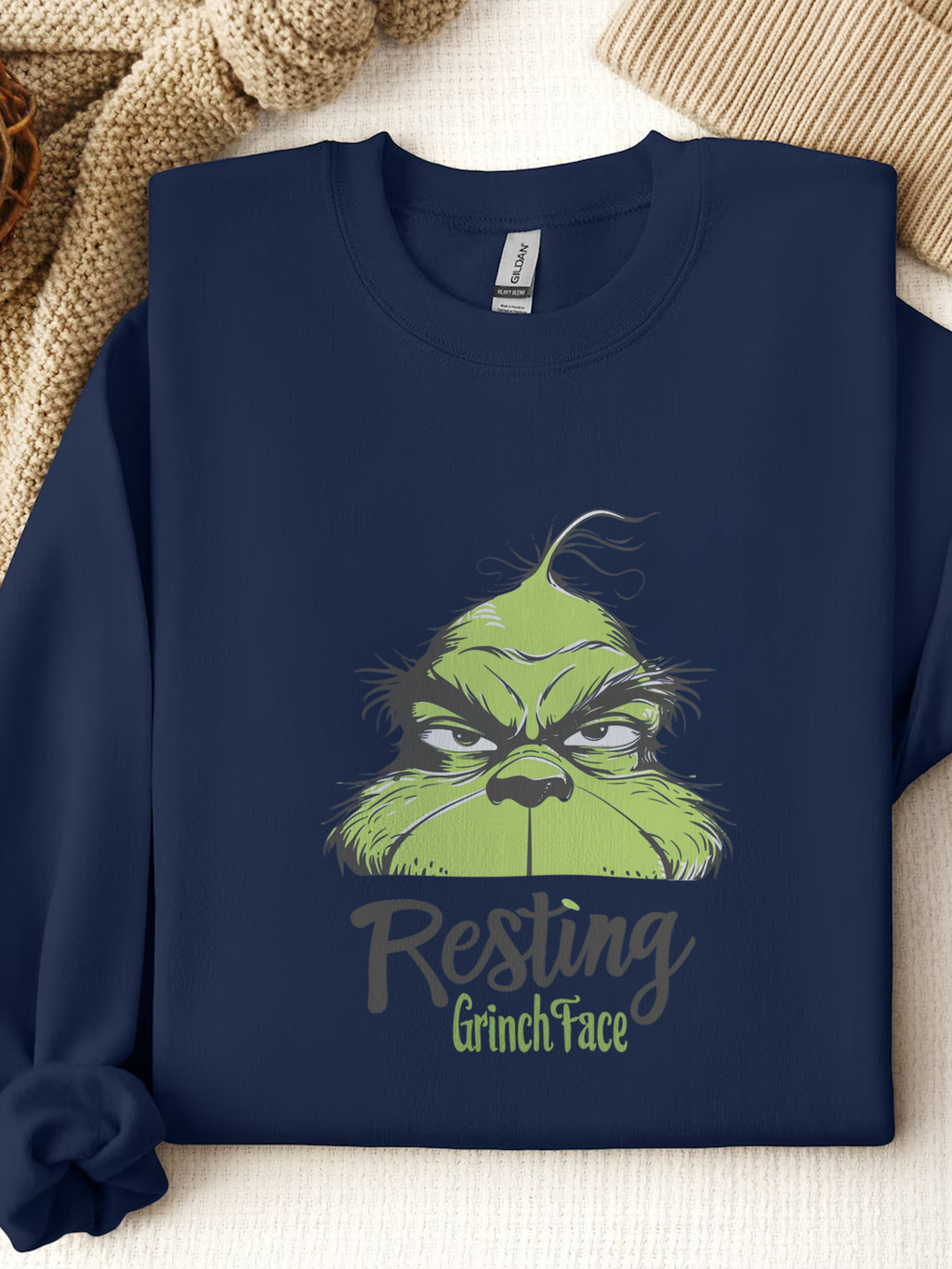 Grinch Face Sweatshirt, Grinch Face Crewneck, Grinchmas Sweater, Christmas Grinch Shirt, Christmas Funny Grinch Sweatshirt, Ew People Shirt