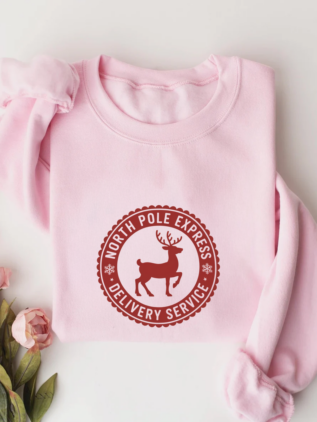 Polar Express Sweatshirt, Deer Christmas Crewneck, Funny Deer Xmas Outfit, Polar Express Gift, All Aboard Polar Express Shirt, Woman Christmas Gift, Holiday Woman Shirt