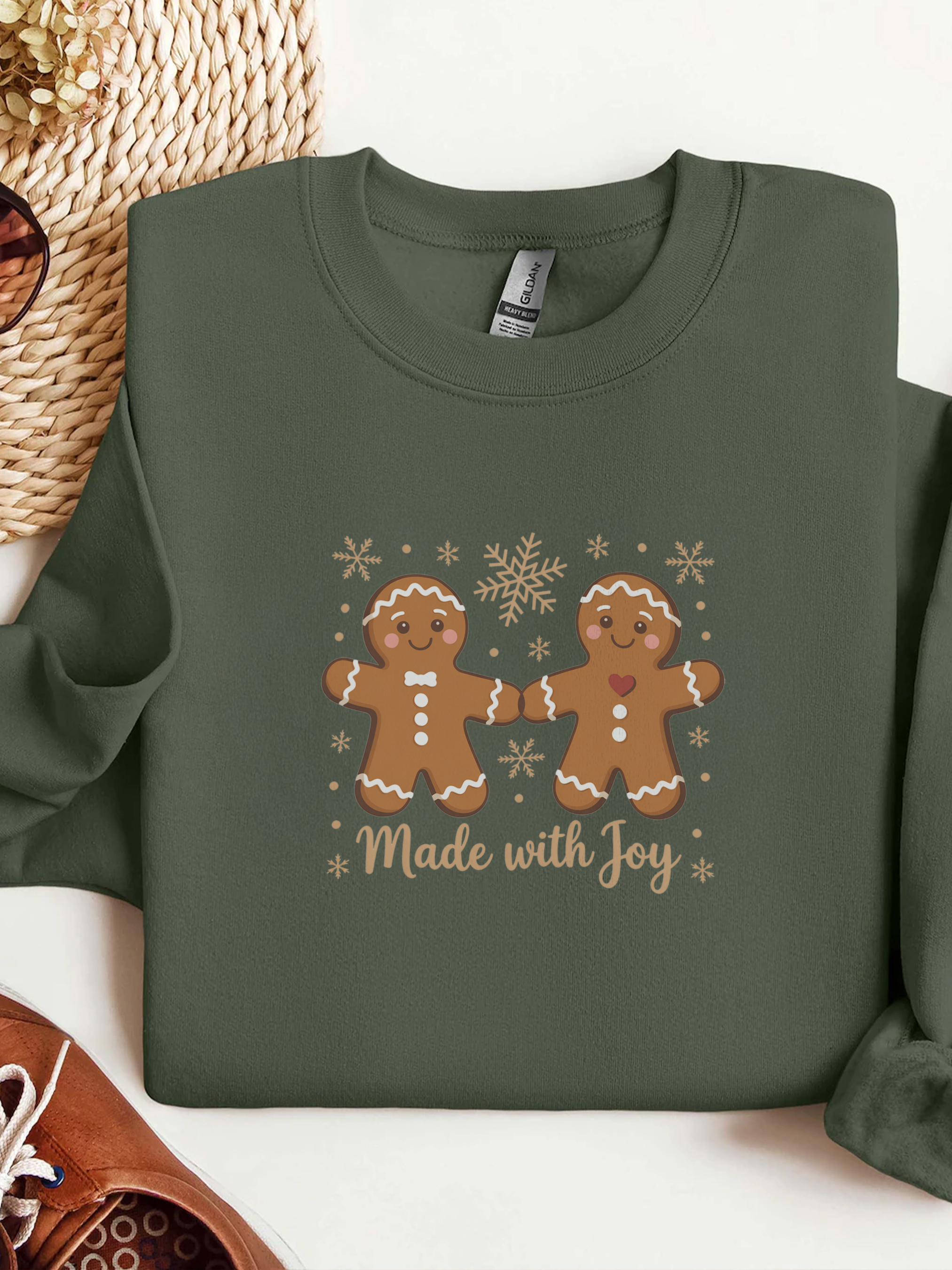 Cute Gingerbread Cookies Sweatshirt, Cute Christmas Cookies Crewneck, Christmas Gingerbread Cookies Shirt, Festive Holiday Outfit, Holiday Women Gift