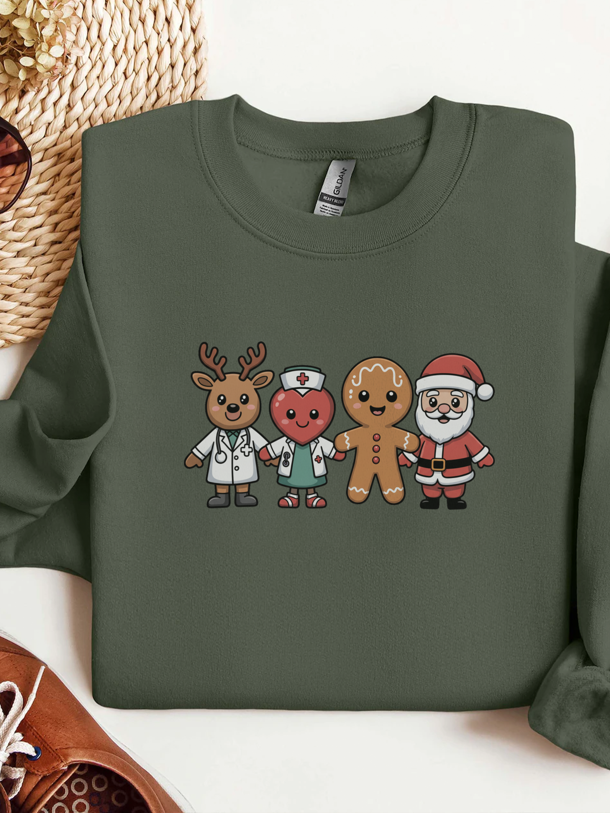 Healthcare Christmas Sweatshirt, Nurse Sweatshirt, Merry Christmas Nurse Crewneck, Festive Doctor Sweater, Doctor Festive Hoodie, Gift for Nurse, Gift for Doctors