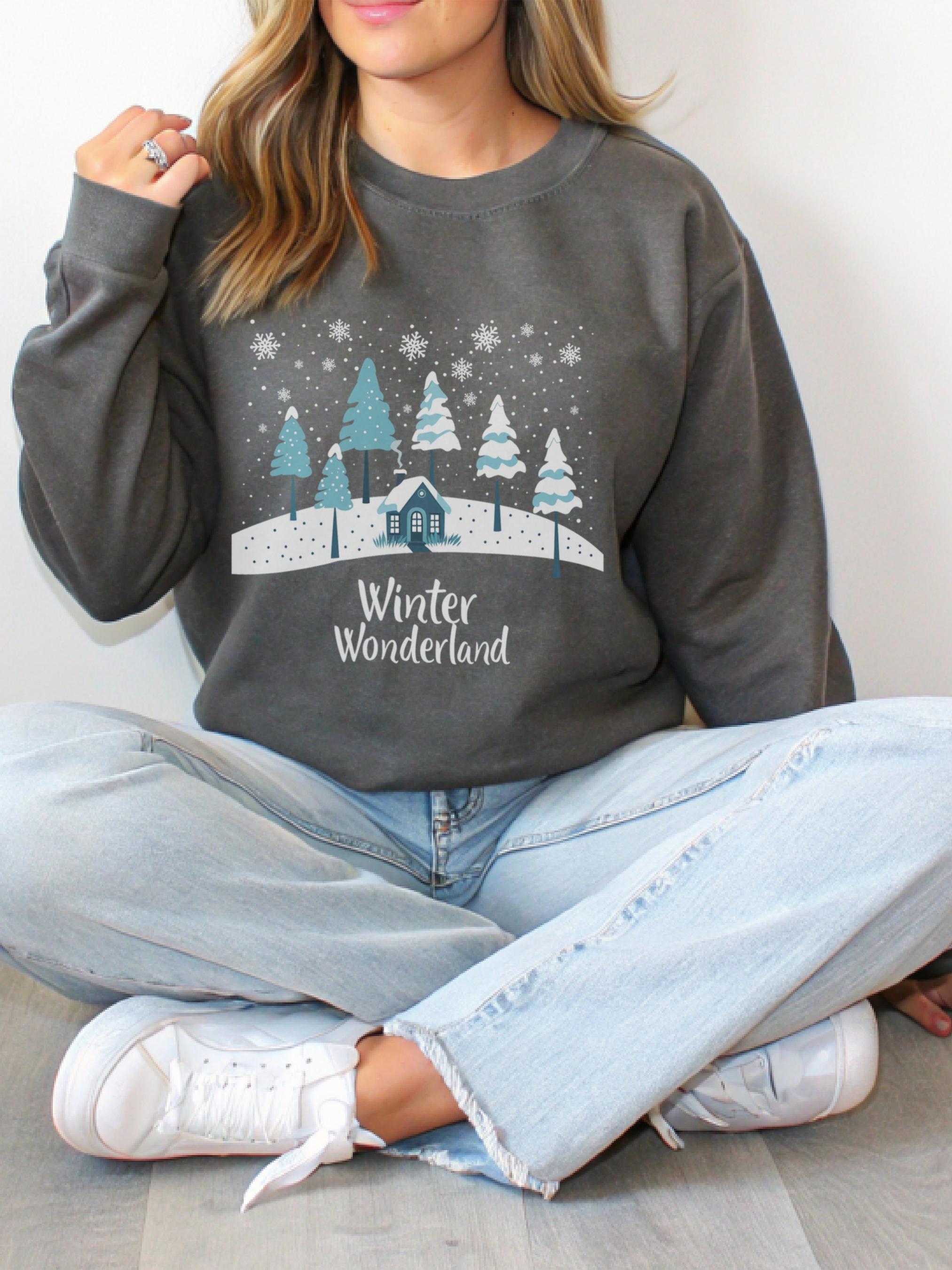 Winter Wonderland Sweatshirt, Christmas Tree Crewneck, Christmas Shirt For Women, Winter Gift, Family Winter Shirt, Winter Crew Shirt, Winter Lover Shirt