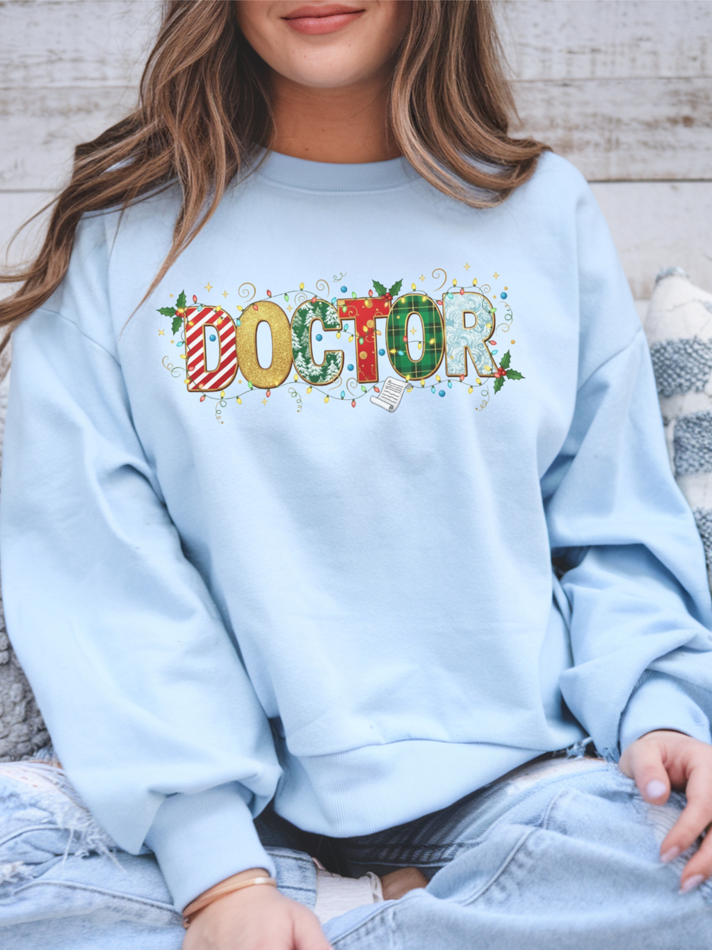Christmas Doctor Sweatshirt, Merry Christmas Doctor Crewneck, Winter Doctor Sweater, Doctors Gift, Gift for Doctor