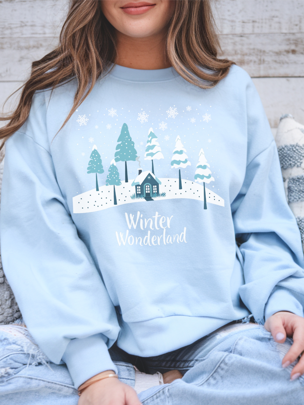 Winter Wonderland Sweatshirt, Christmas Tree Crewneck, Christmas Shirt For Women, Winter Gift, Family Winter Shirt, Winter Crew Shirt, Winter Lover Shirt