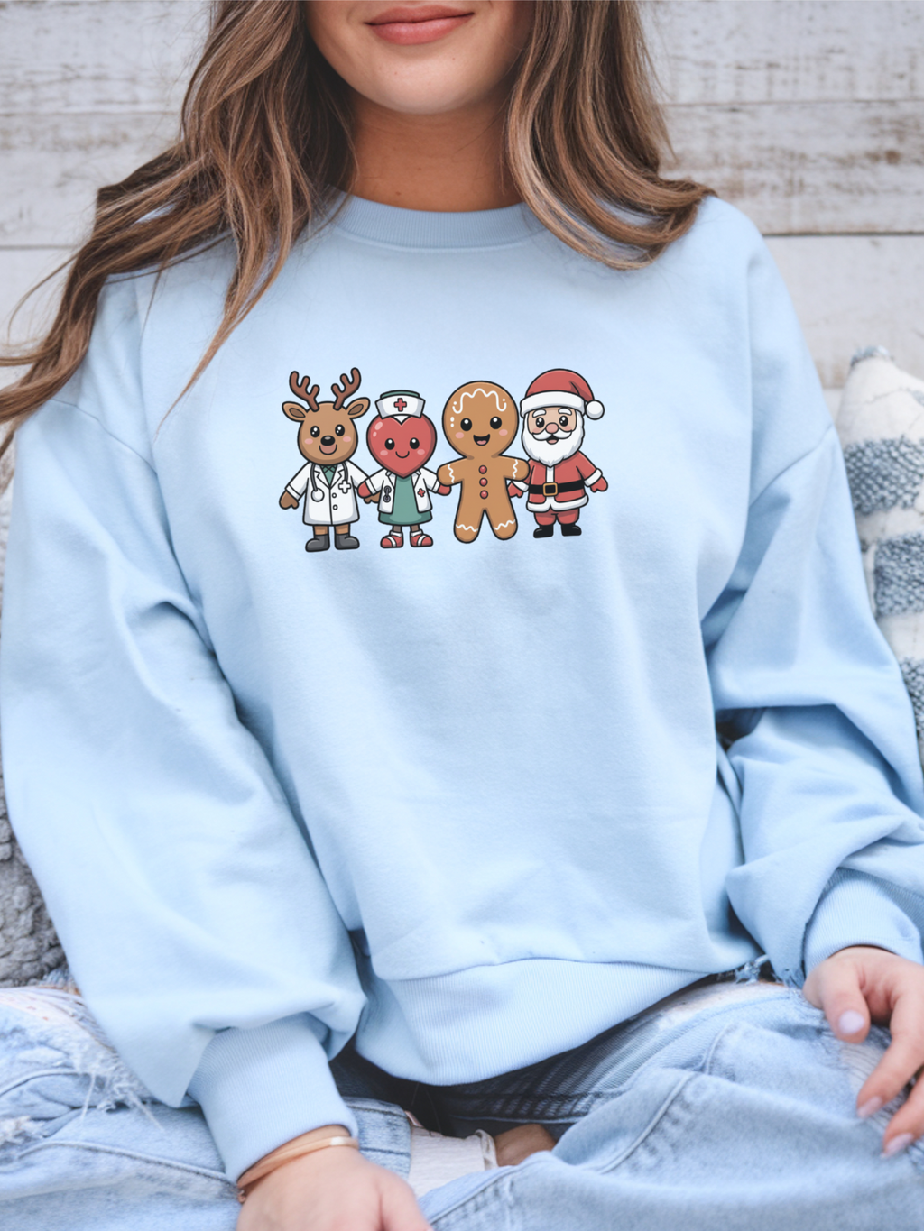 Healthcare Christmas Sweatshirt, Nurse Sweatshirt, Merry Christmas Nurse Crewneck, Festive Doctor Sweater, Doctor Festive Hoodie, Gift for Nurse, Gift for Doctors