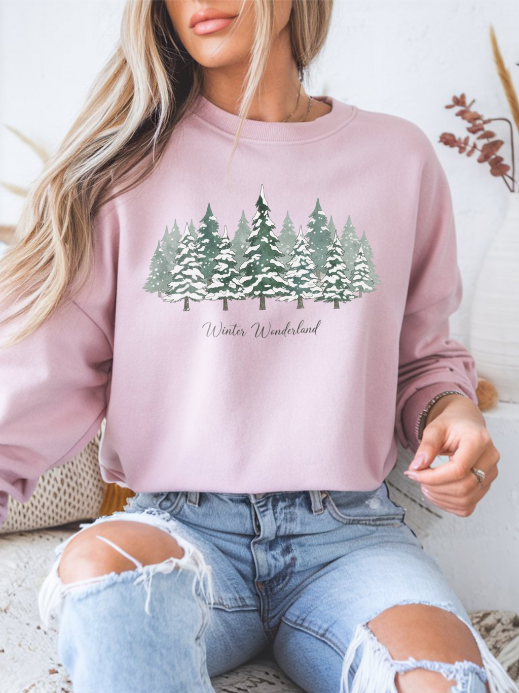 Winter Wonderland Sweatshirt, Christmas Tree Crewneck, Christmas Shirt For Women, Winter Gift, Family Winter Shirt, Winter Crew Shirt, Winter Lover Shirt