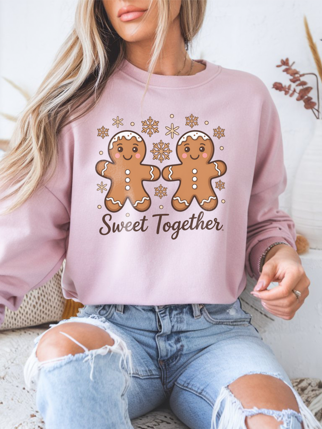 Gingerbread Sweatshirt, Christmas Gingerbread Cookies Crewneck, Holiday Baking, Christmas Cookie Baking, Gingerbread Sweater, Cute Holiday Crewneck