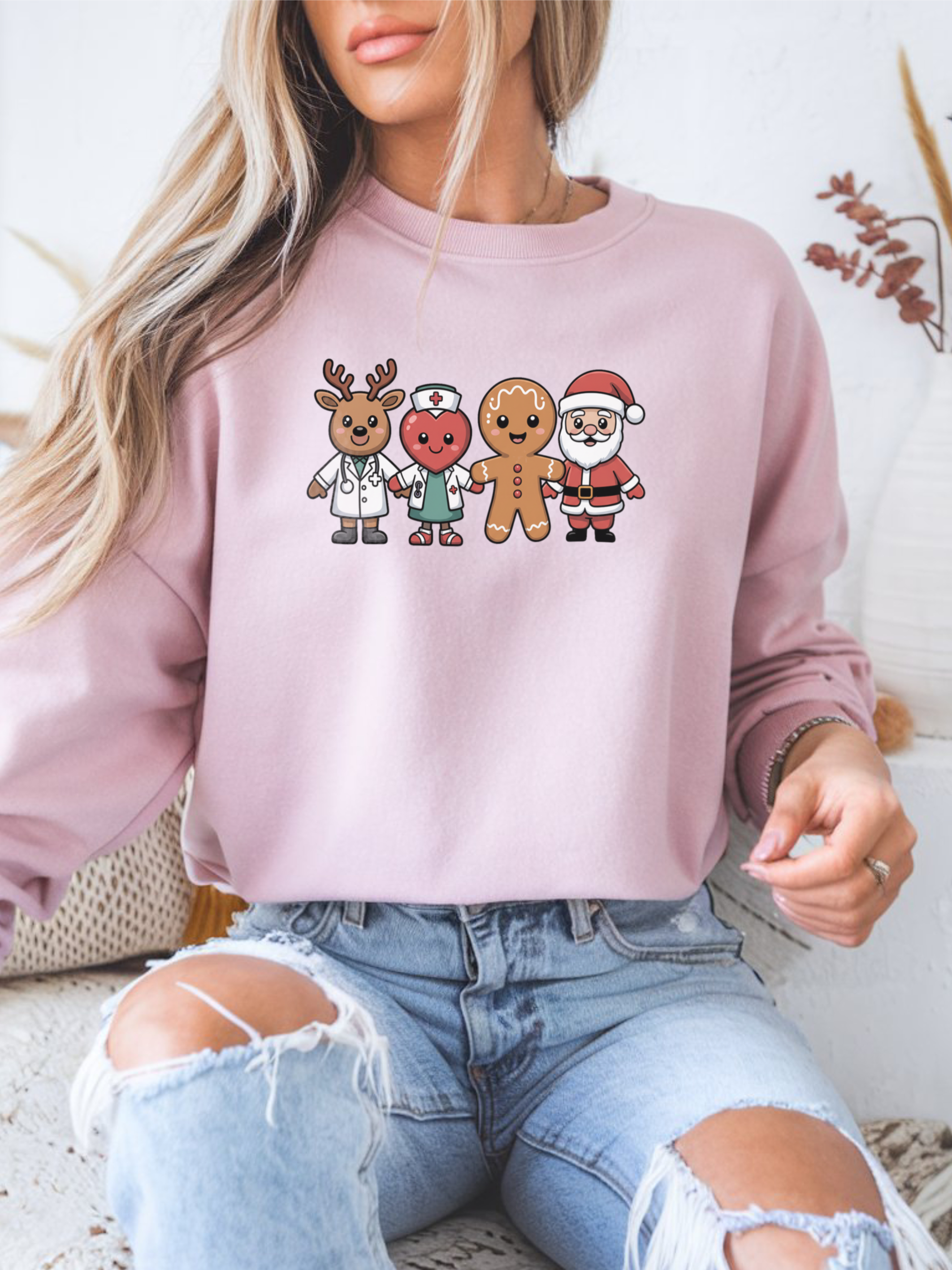Healthcare Christmas Sweatshirt, Nurse Sweatshirt, Merry Christmas Nurse Crewneck, Festive Doctor Sweater, Doctor Festive Hoodie, Gift for Nurse, Gift for Doctors